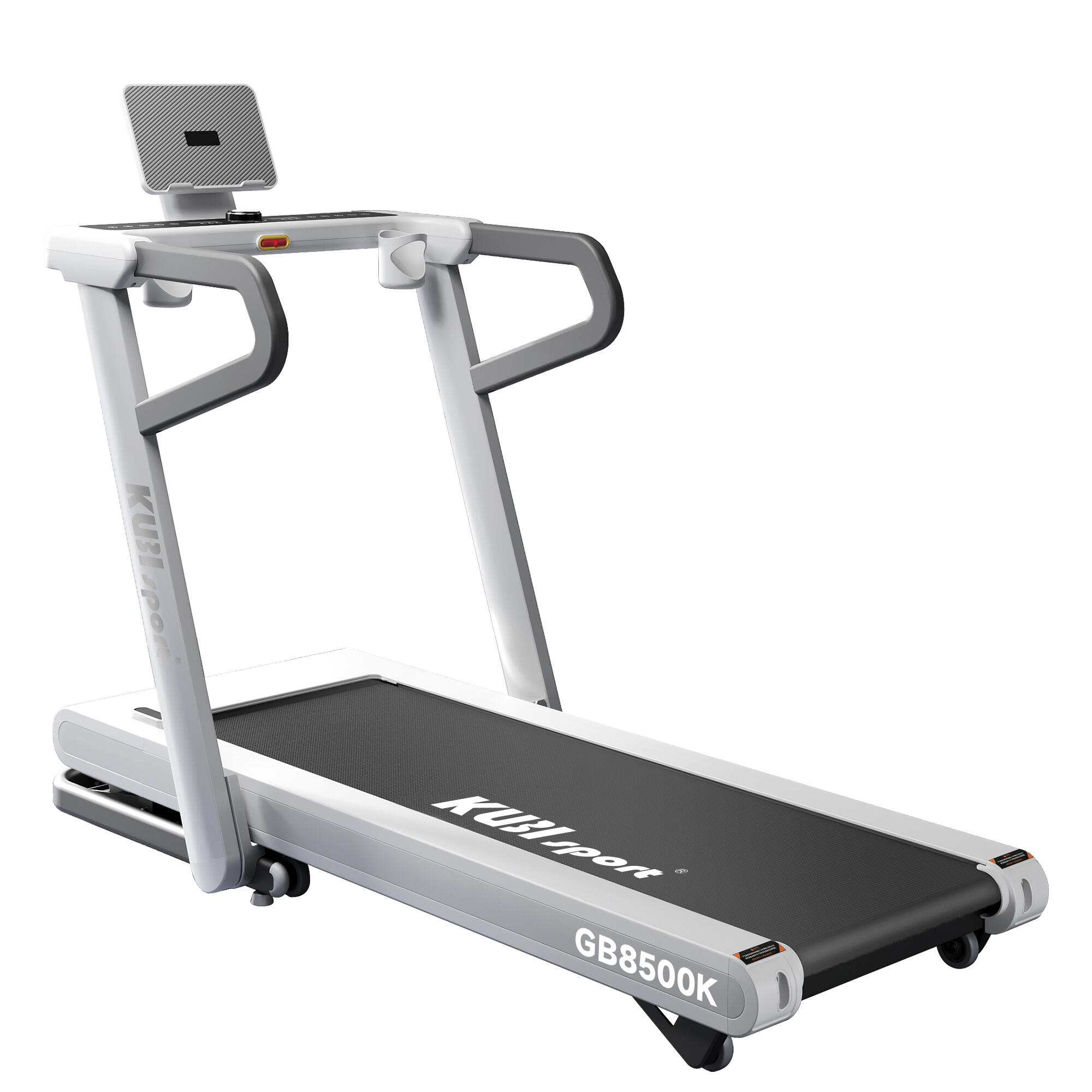 KUBISPORT Běžecký pás s extra velkým náklonem, Bluetooth a simulací běhu z kopce GB8500K
