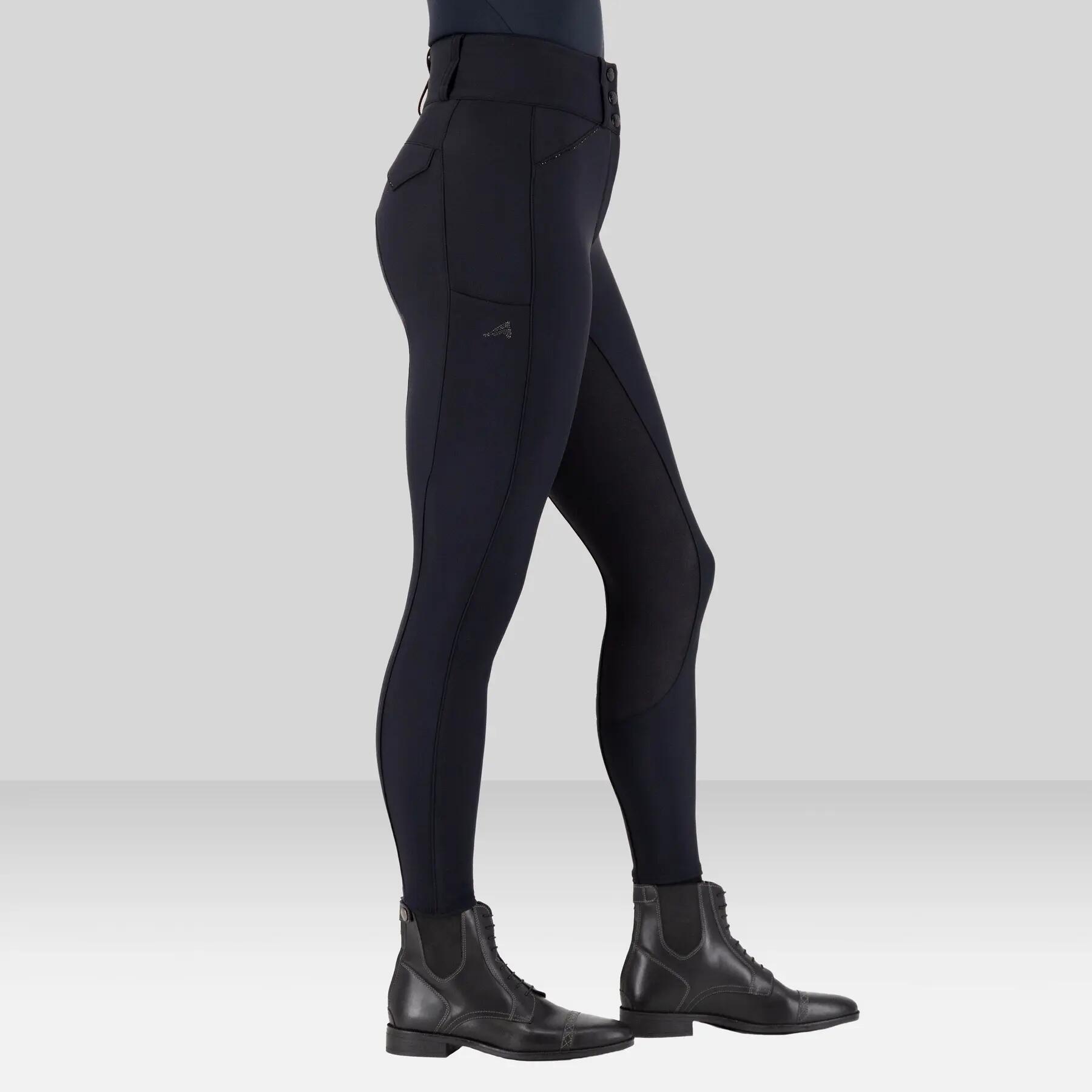 Pantalón de equitación térmico con agarre completo para mujer Euro-Star Aurelia 3/4