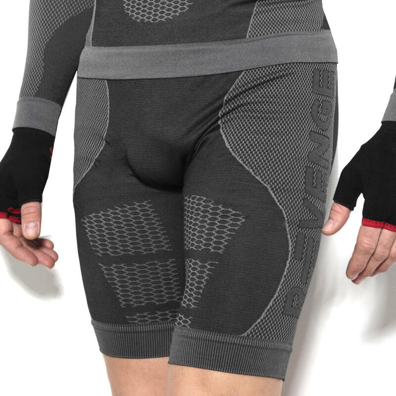 Pantaloncino tecnico uomo Running termico e traspirante nero
