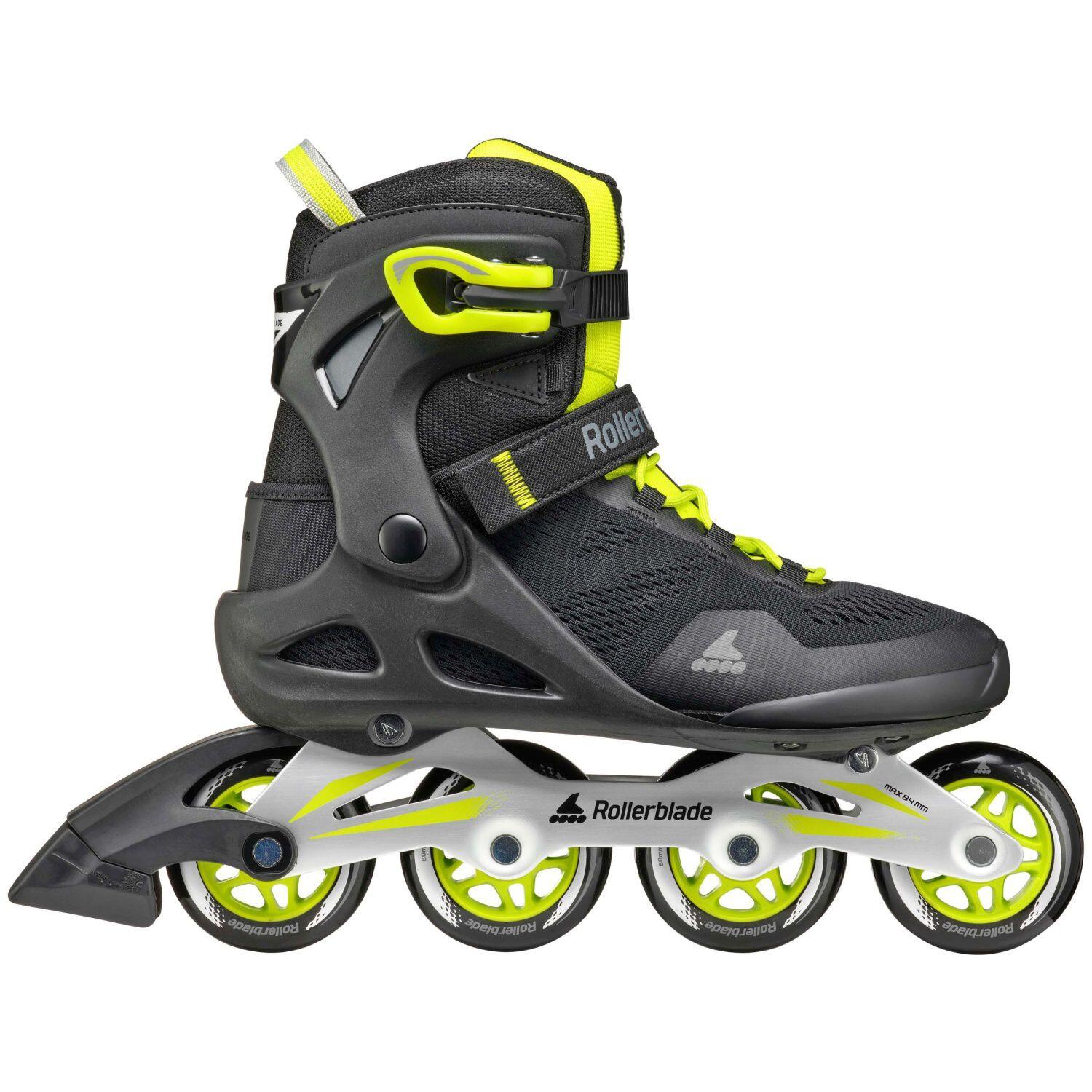 Męskie łyżworolki Rollerblade Macroblade 80 Black/Lime