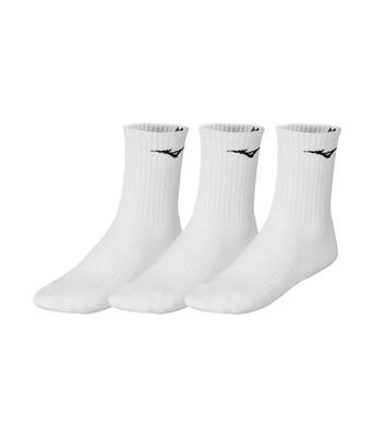 3-pack of white mizuno training socks