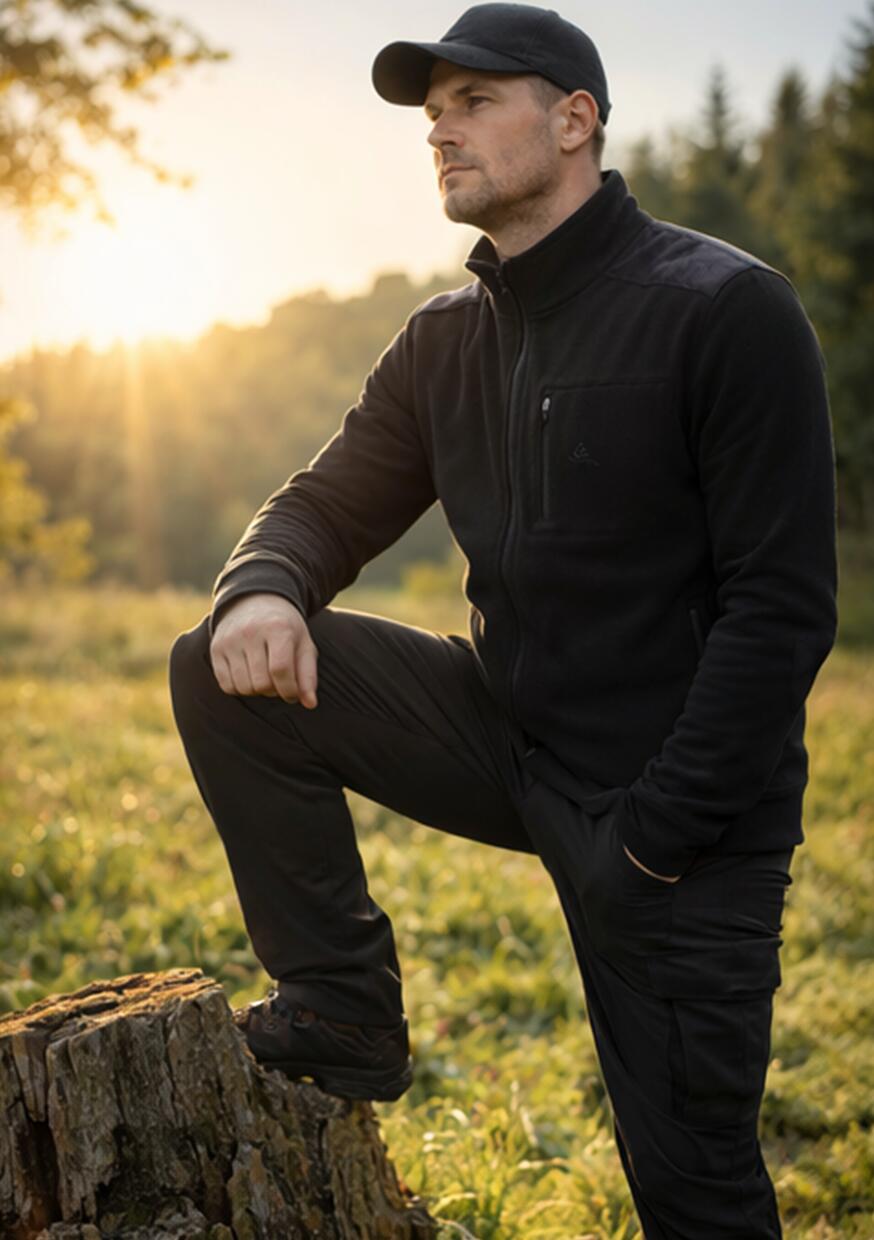 Merino sweatshirt voor heren HUBERT 3/4