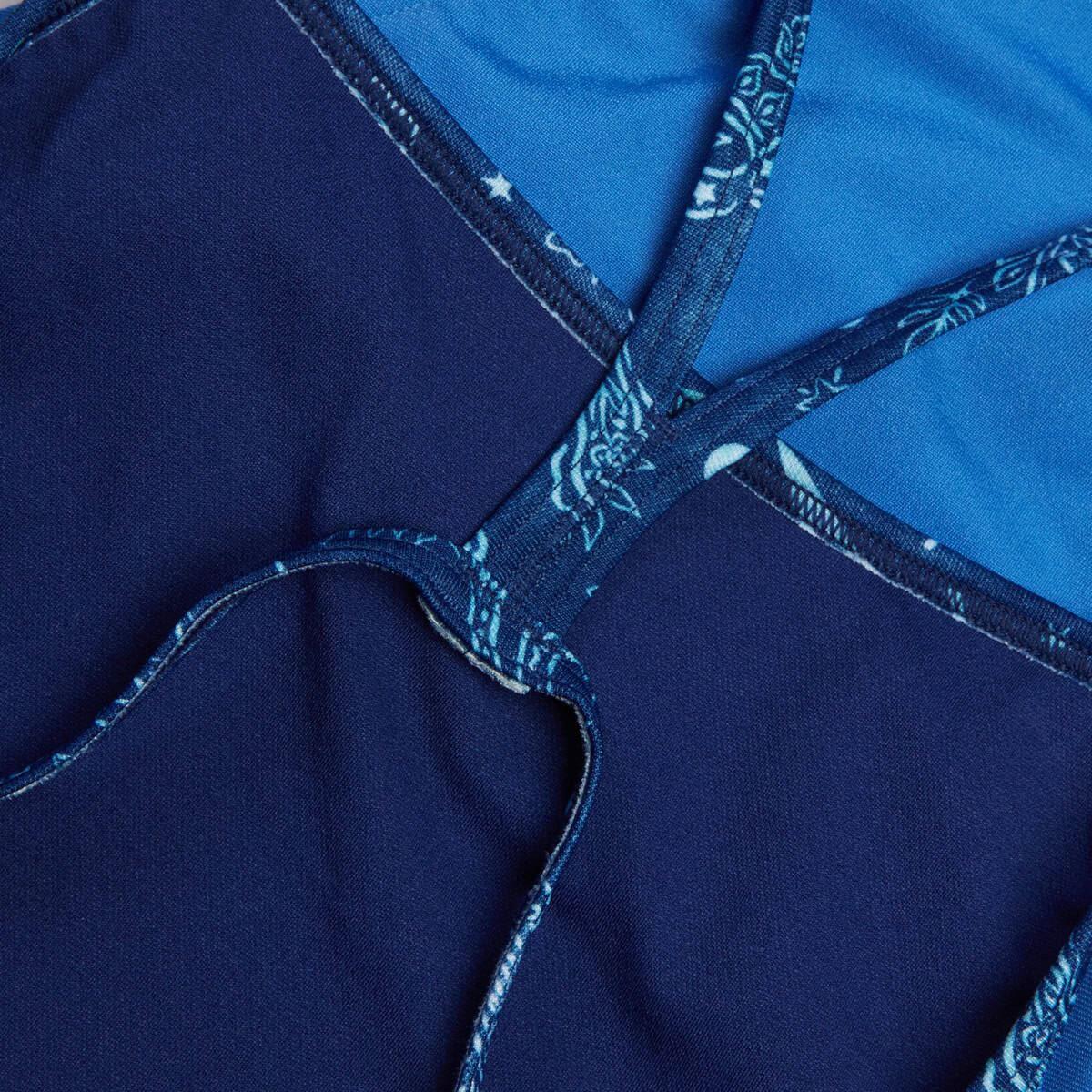 Maillot de bain Speedo Solid Vback - Bleu Serves - Taille 26 4/7