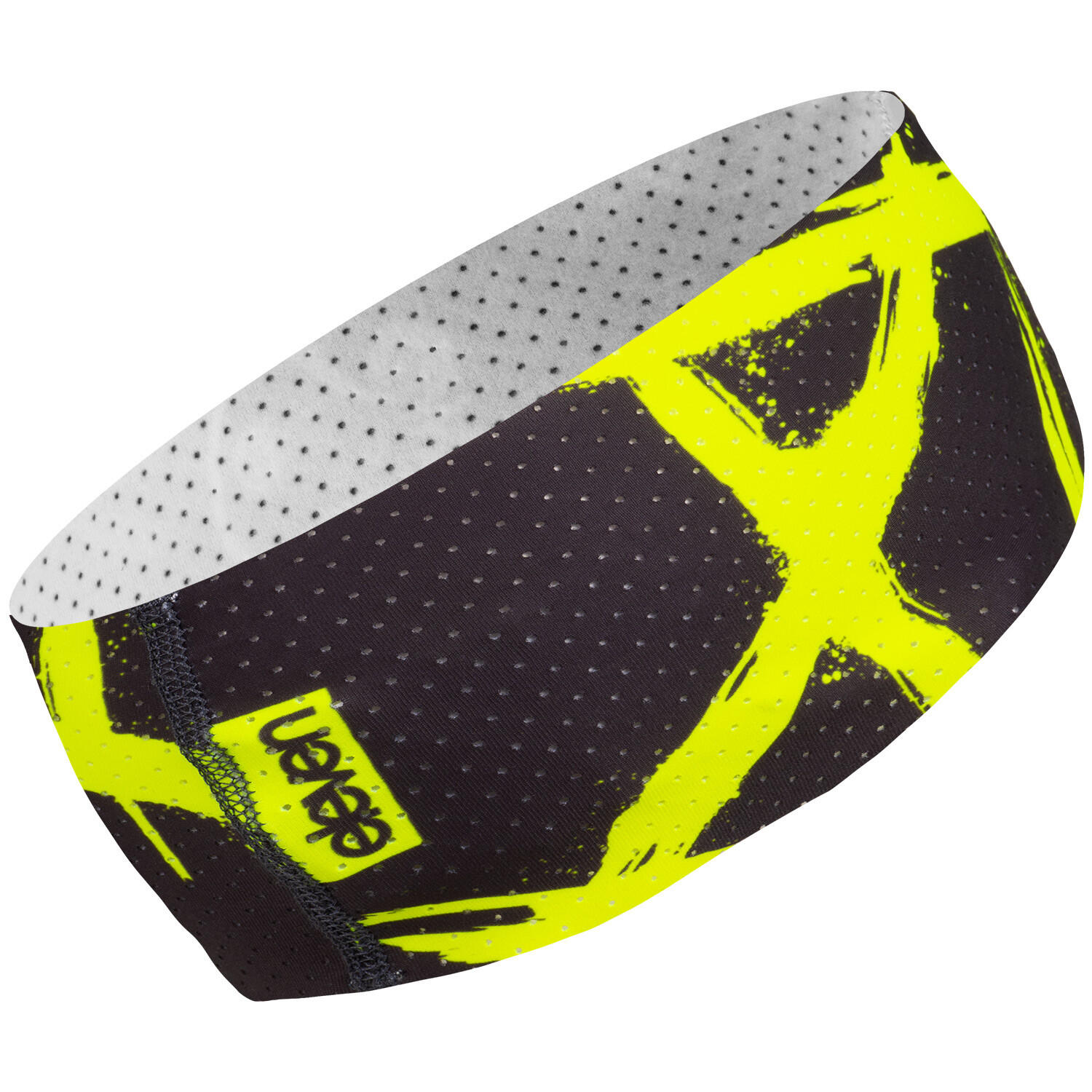 Sportstirnband Eleven Air XI – schwarz/gelb 2/2