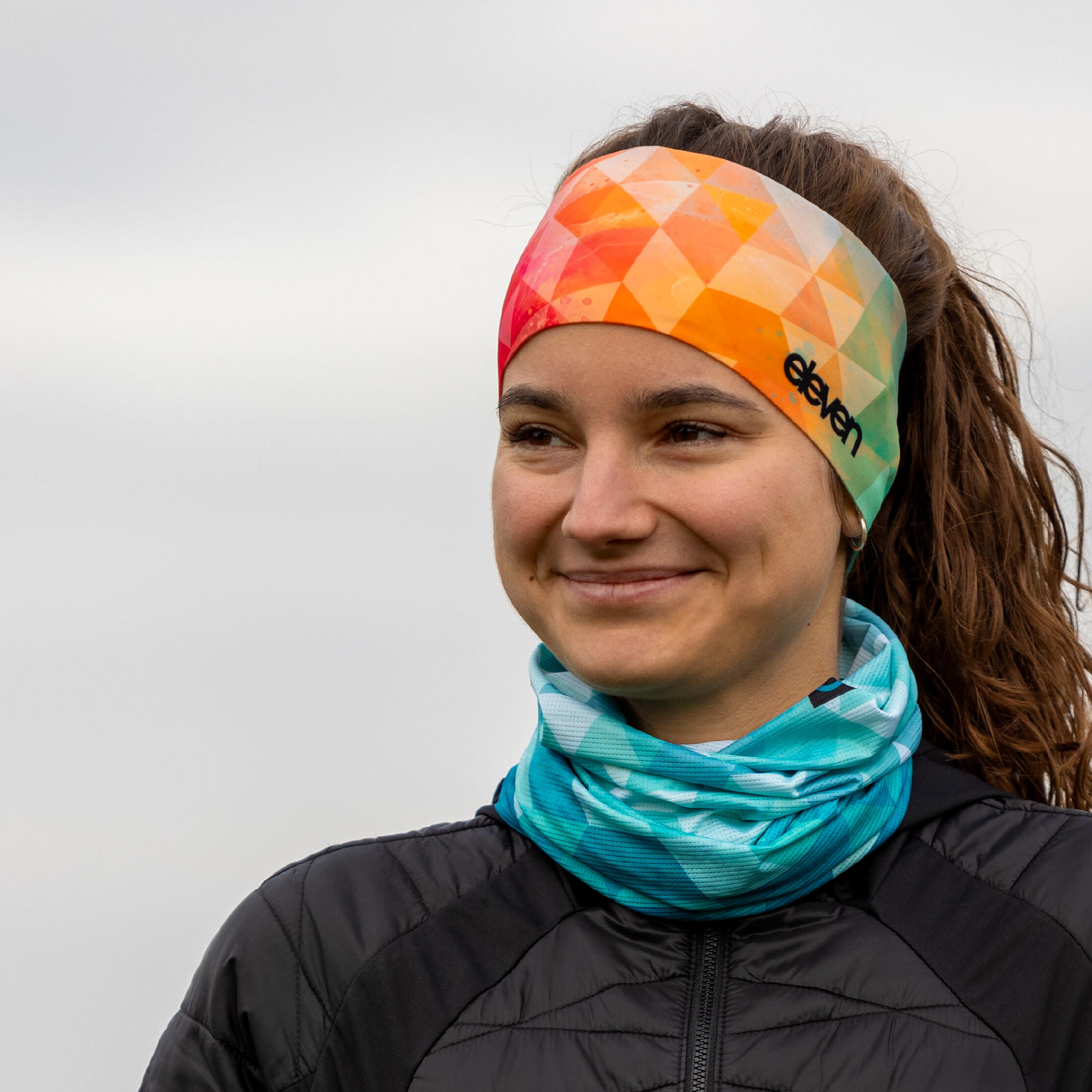 Sportstirnband Eleven Dolomiti Tripeak – orange/rot 4/4