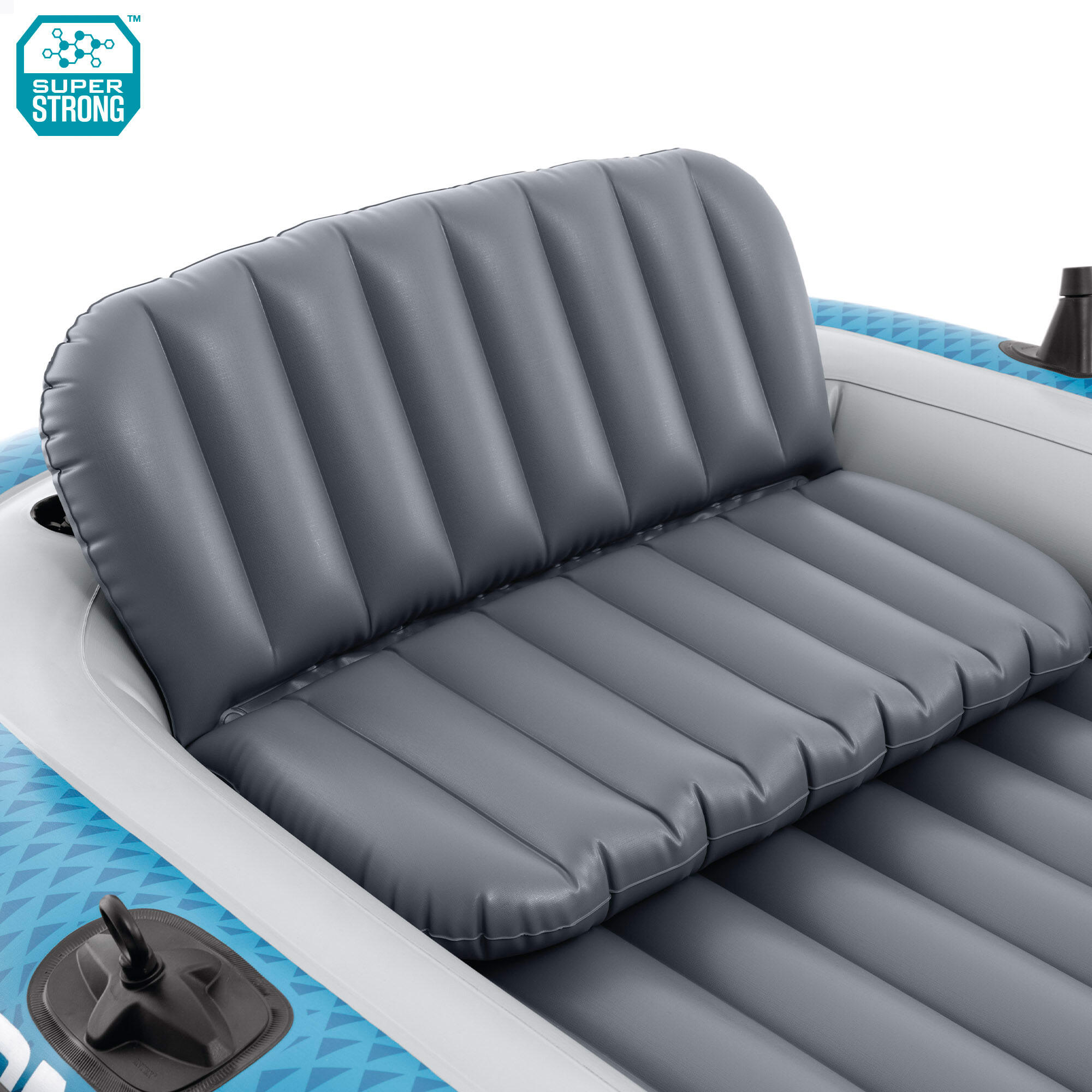 Barco insuflável Excursion 5 com remos, bancos e bomba de enchimento INTEX 3/7