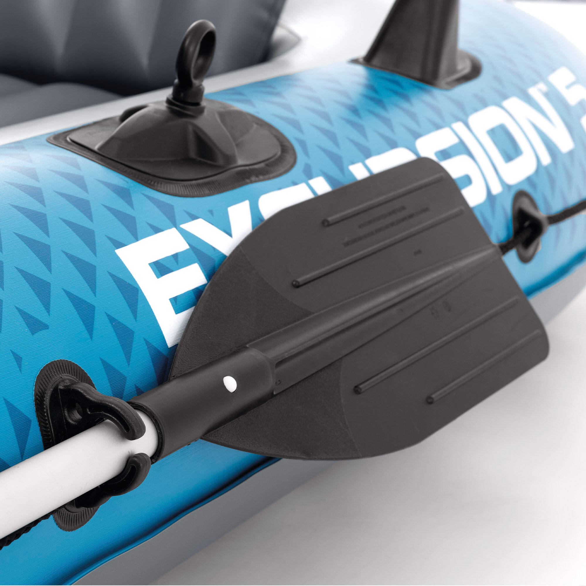 Barco insuflável Excursion 5 com remos, bancos e bomba de enchimento INTEX 5/7