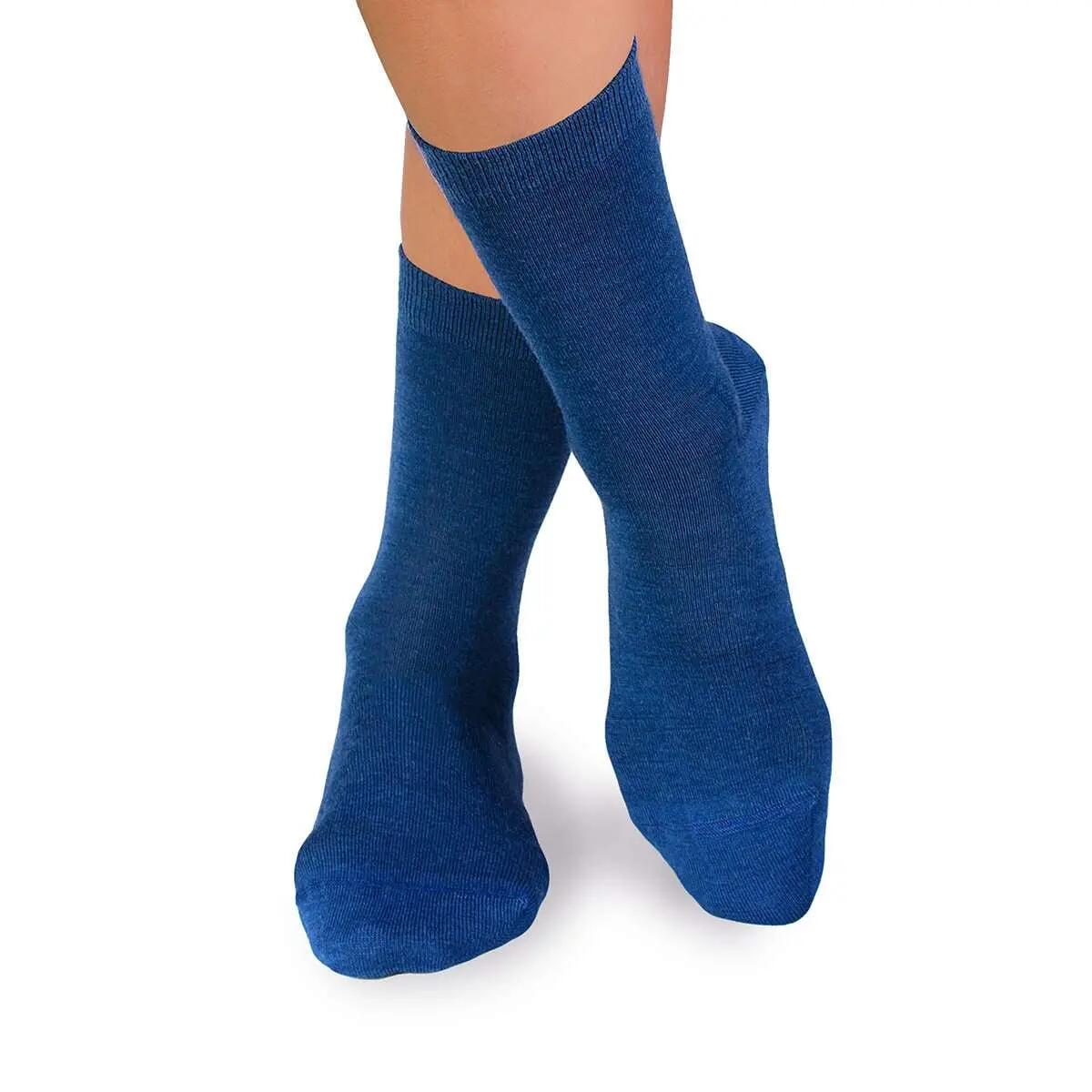 Sosete antibacteriene din lana merino Fine Albastru, 35-38 EU 2/12