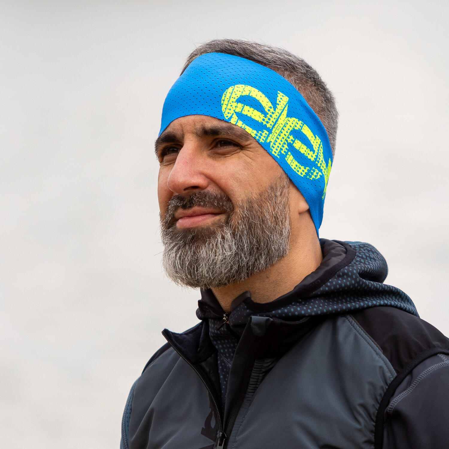 Sportstirnband Eleven Air Stamina – blau/gelb 2/3