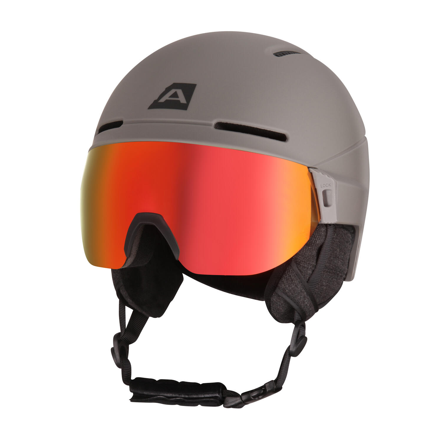 ALPINE PRO Lyžařská helma se štítem MARGE