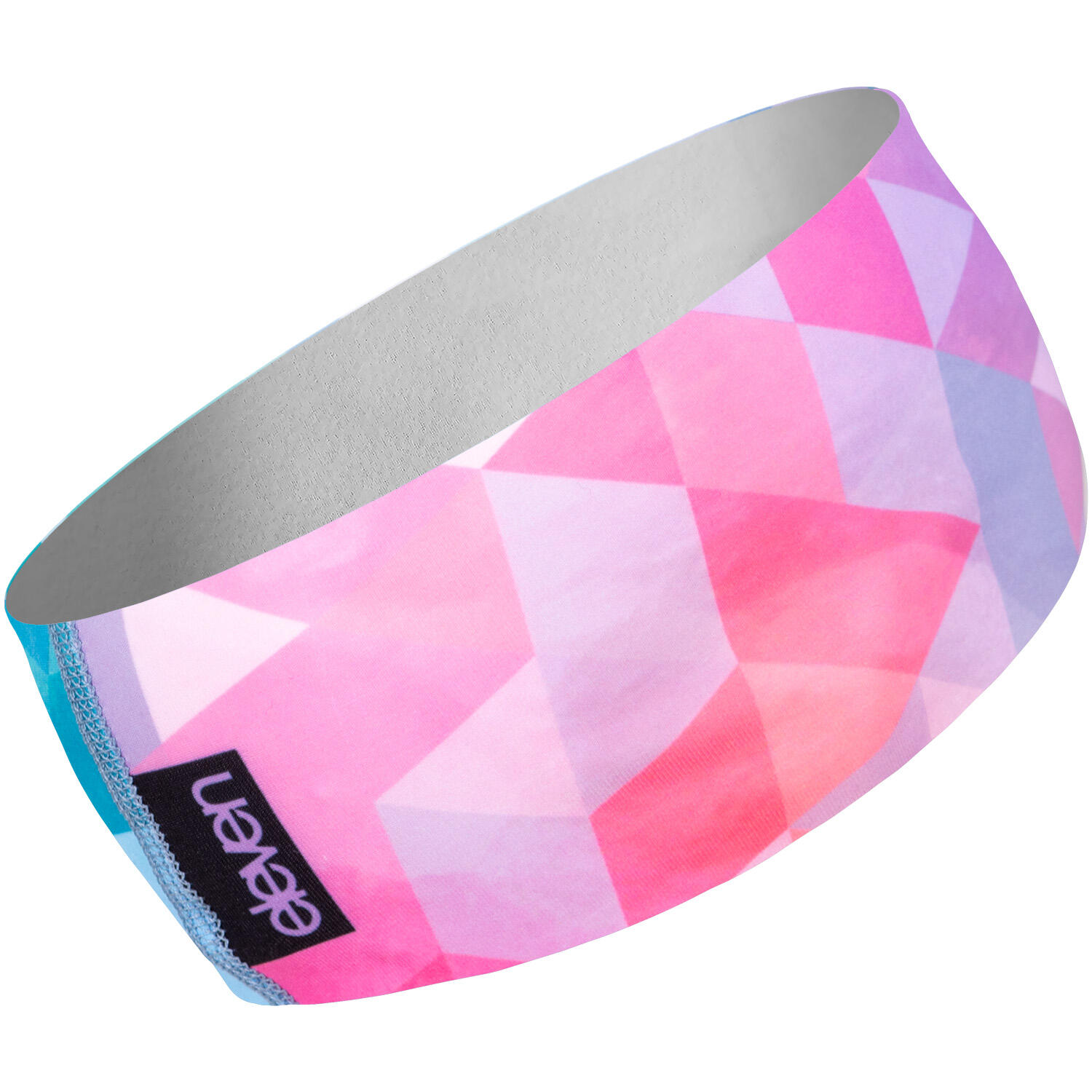 Sportstirnband Eleven Dolomiti Tripeak – türkis/rosa 3/4