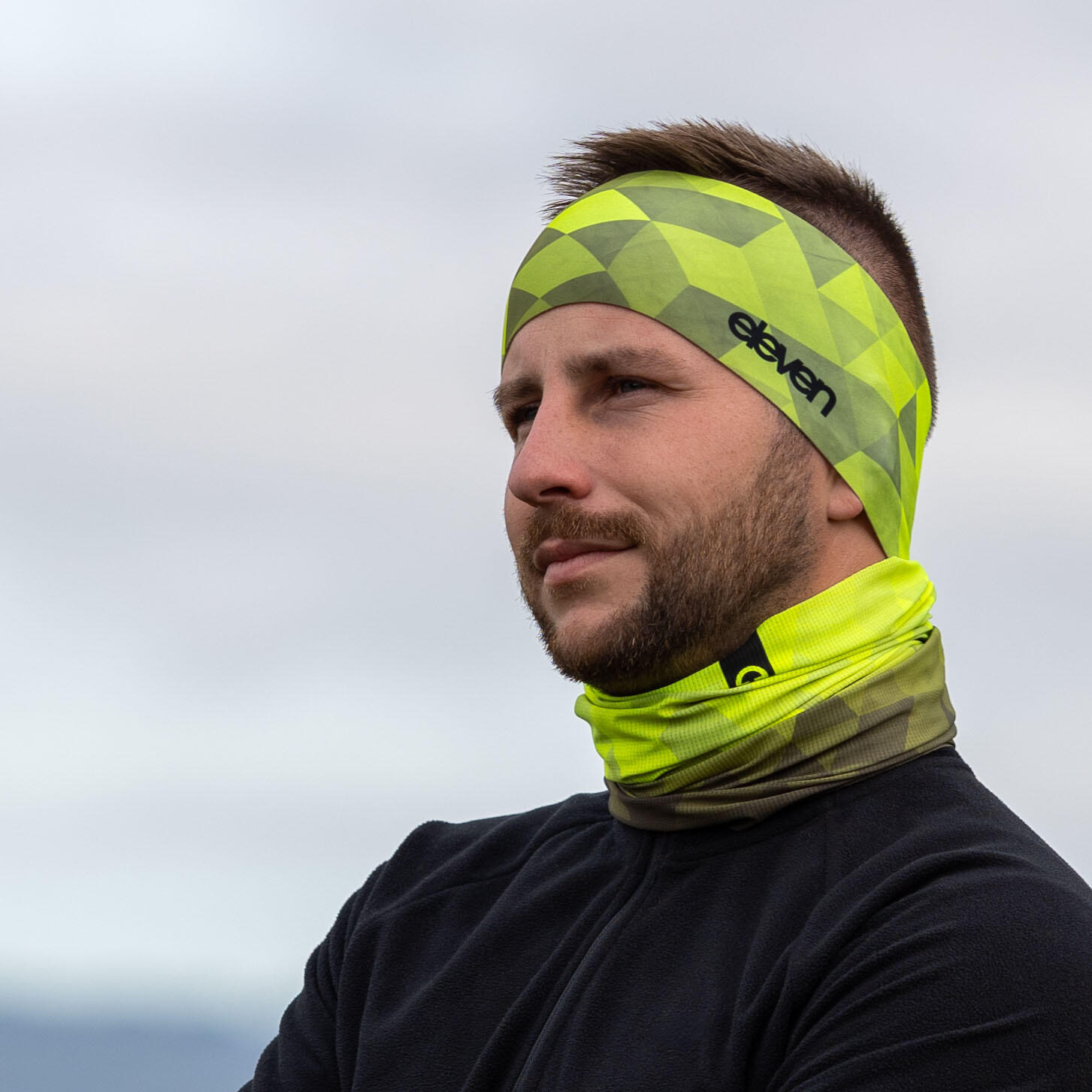 Sportstirnband Eleven Dolomiti Tripeak – gelb 3/4