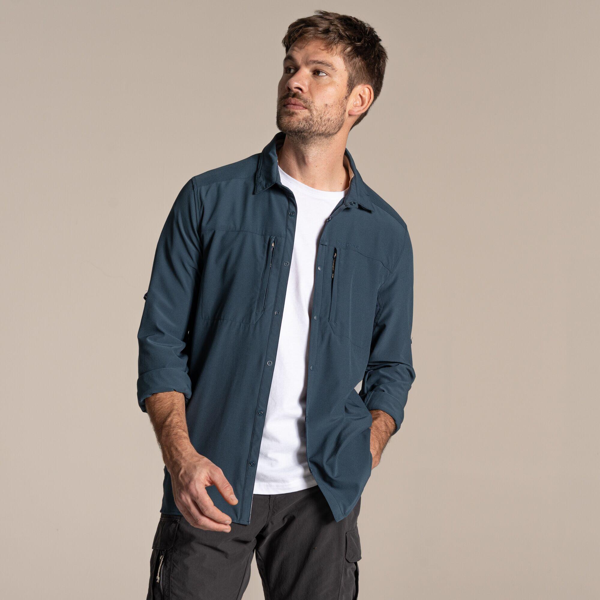 Cămașă bărbătească Craghoppers NosiLife Long Sleeved Pro Shirt V
