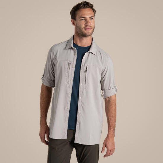 Herrenhemd Craghoppers NosiLife Langarm Pro Shirt V