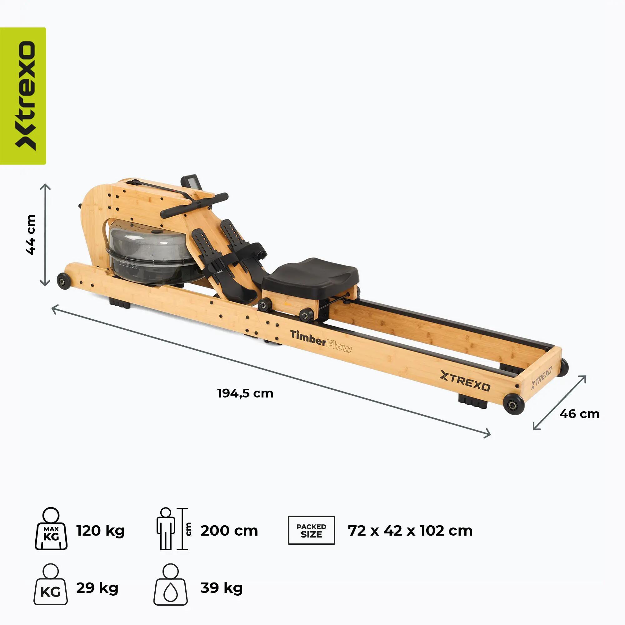 Remador aquático XTREXO TimberFlow 3/7