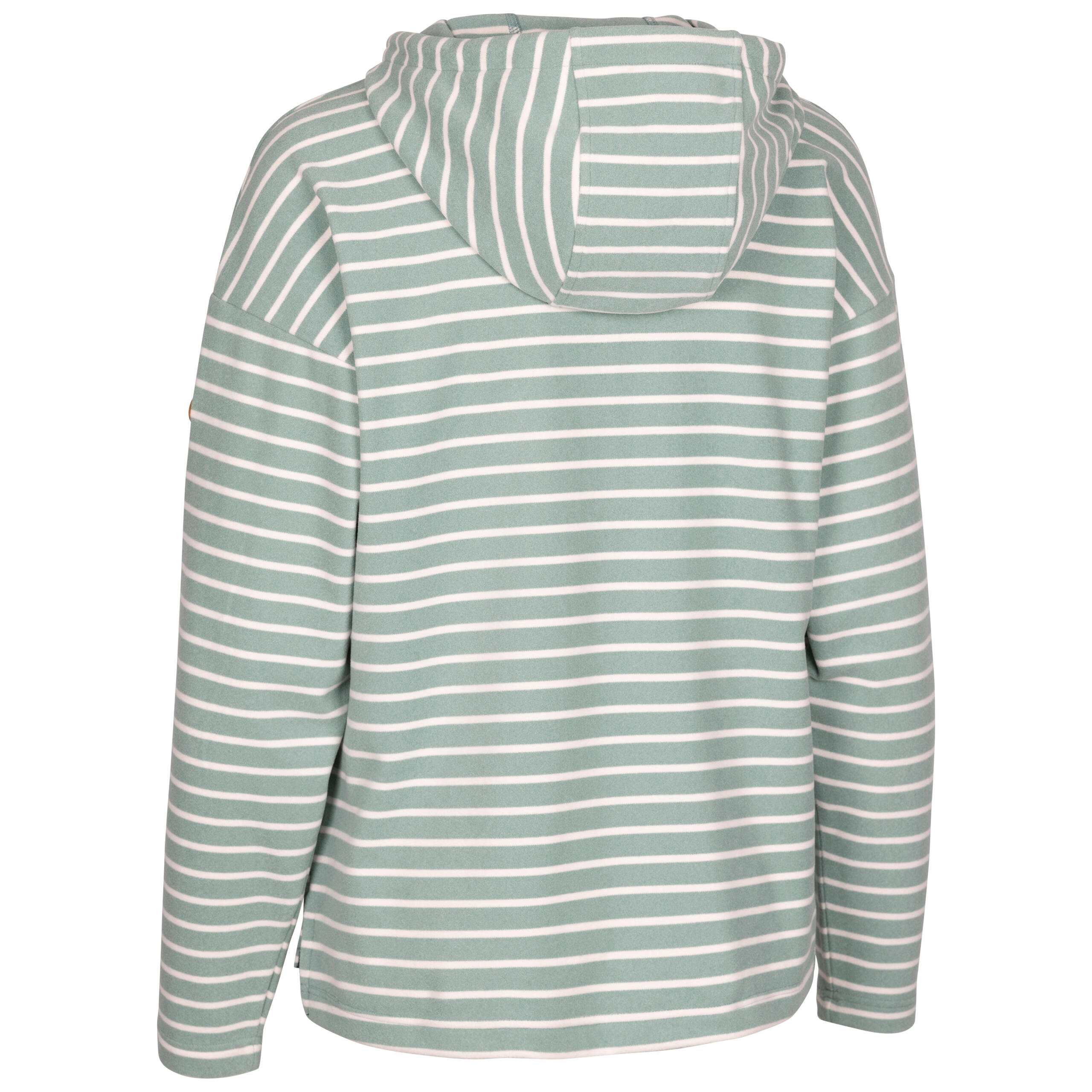 Felpa con cappuccio donna Trespass SOFTLY, righe mélange, mezza zip 2/5