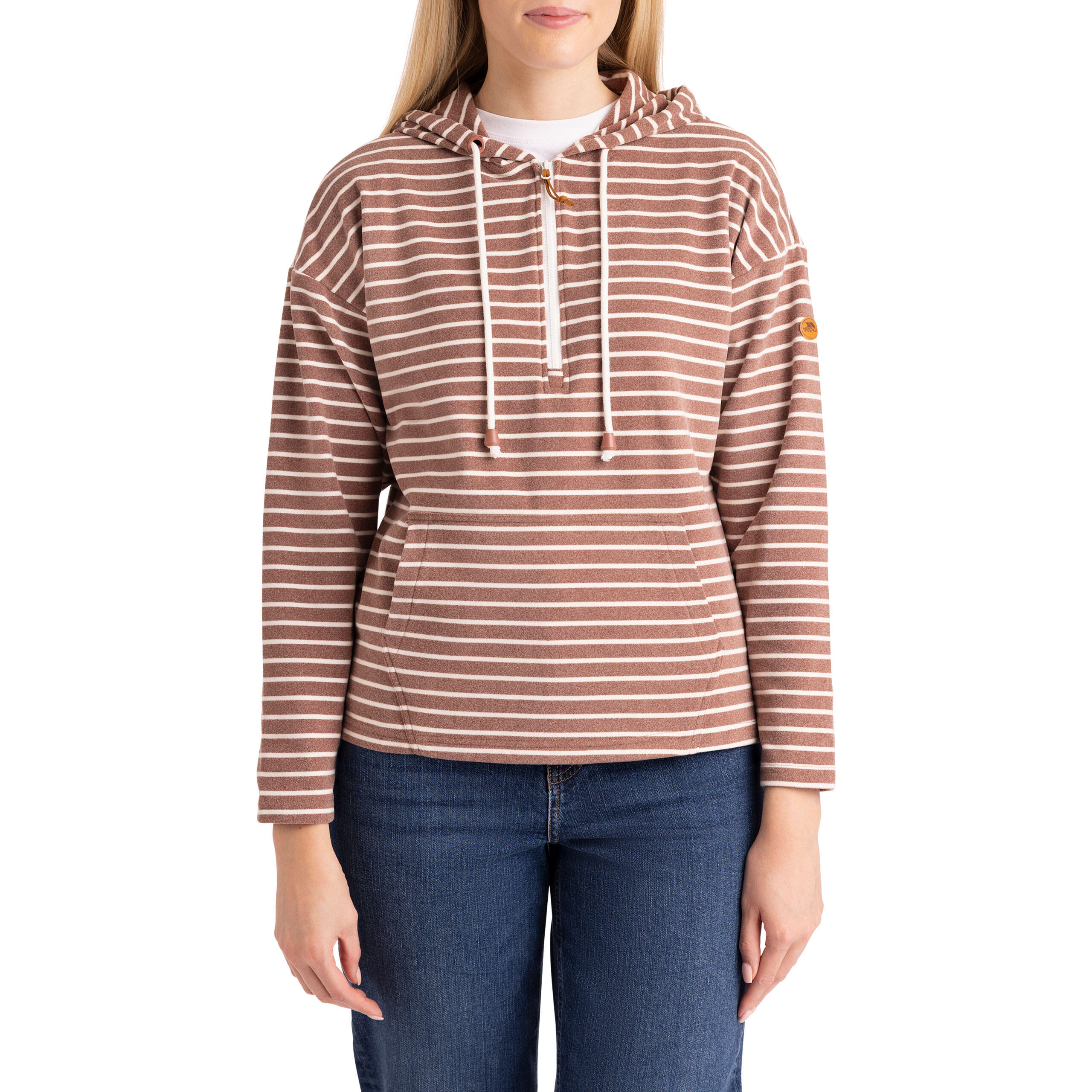 Trespass Softly - Sudadera con capucha informal para mujer Castaño 5/7
