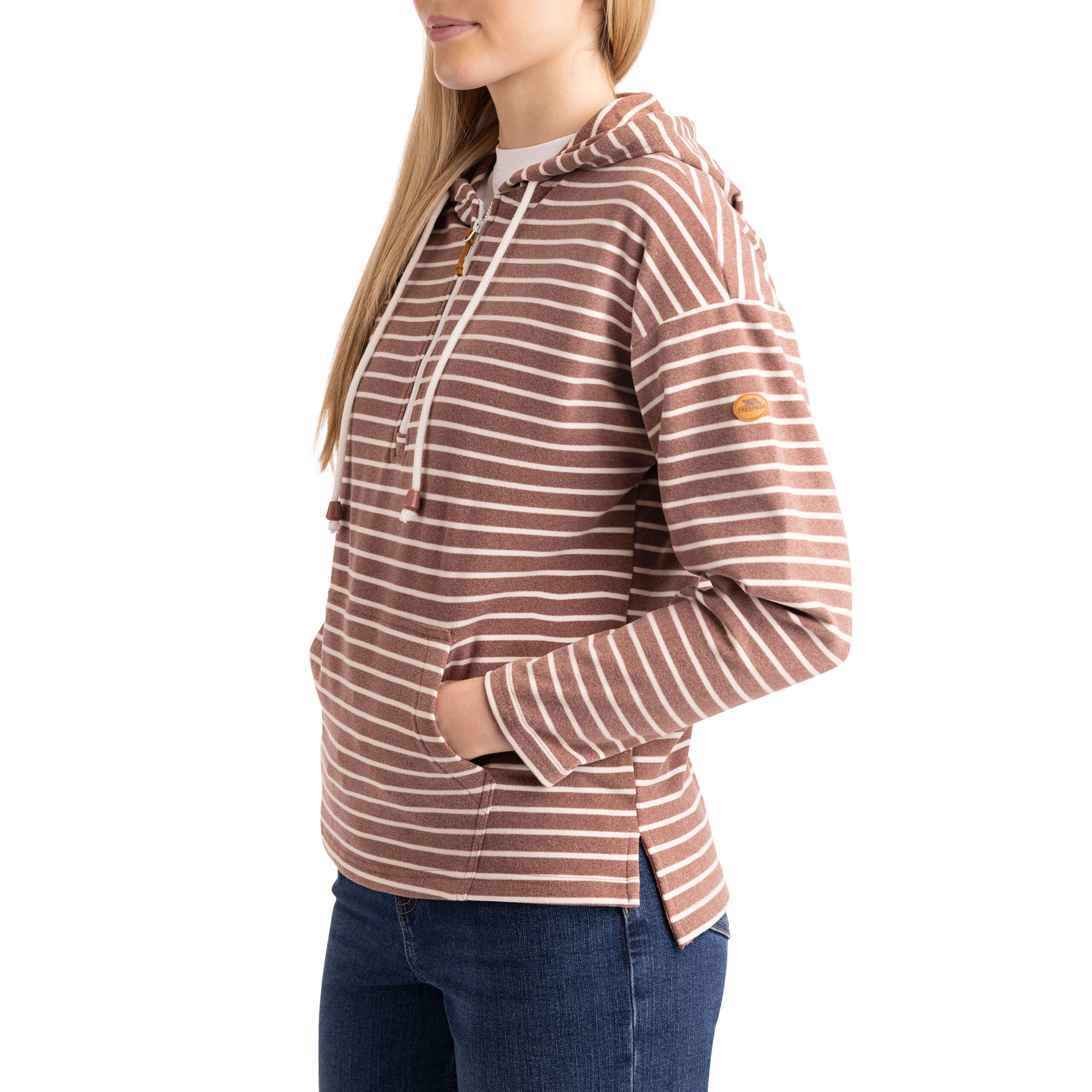 Trespass Softly - Sudadera con capucha informal para mujer Castaño 4/7