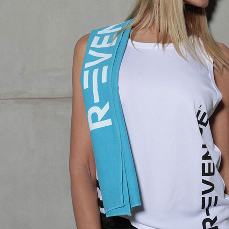Serviette microfibre Fitness Gym salle de poids 40X90 cm bleu clair