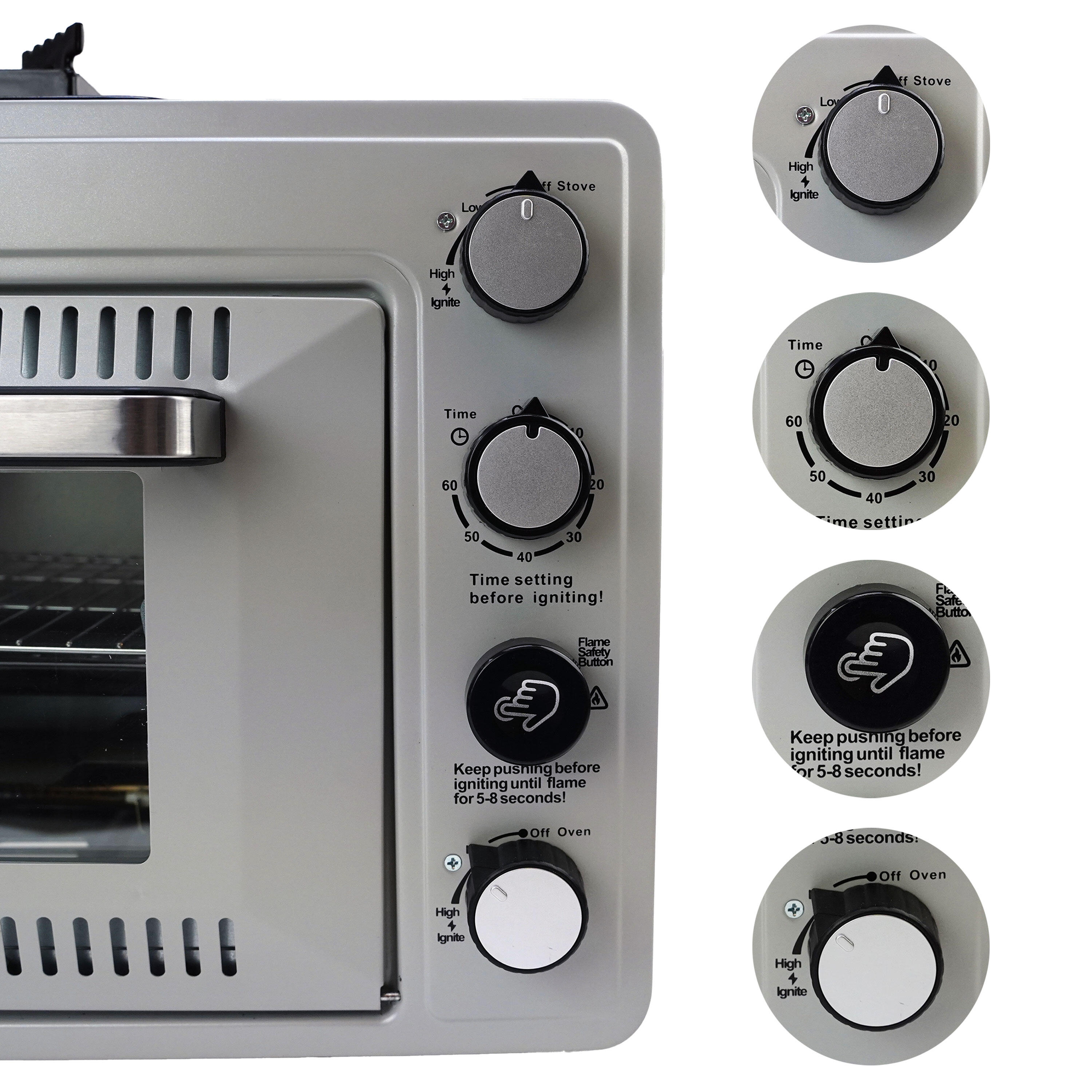 Hornillo de camping - butano y propano 2100W - incl. 16 cartuchos 5/7