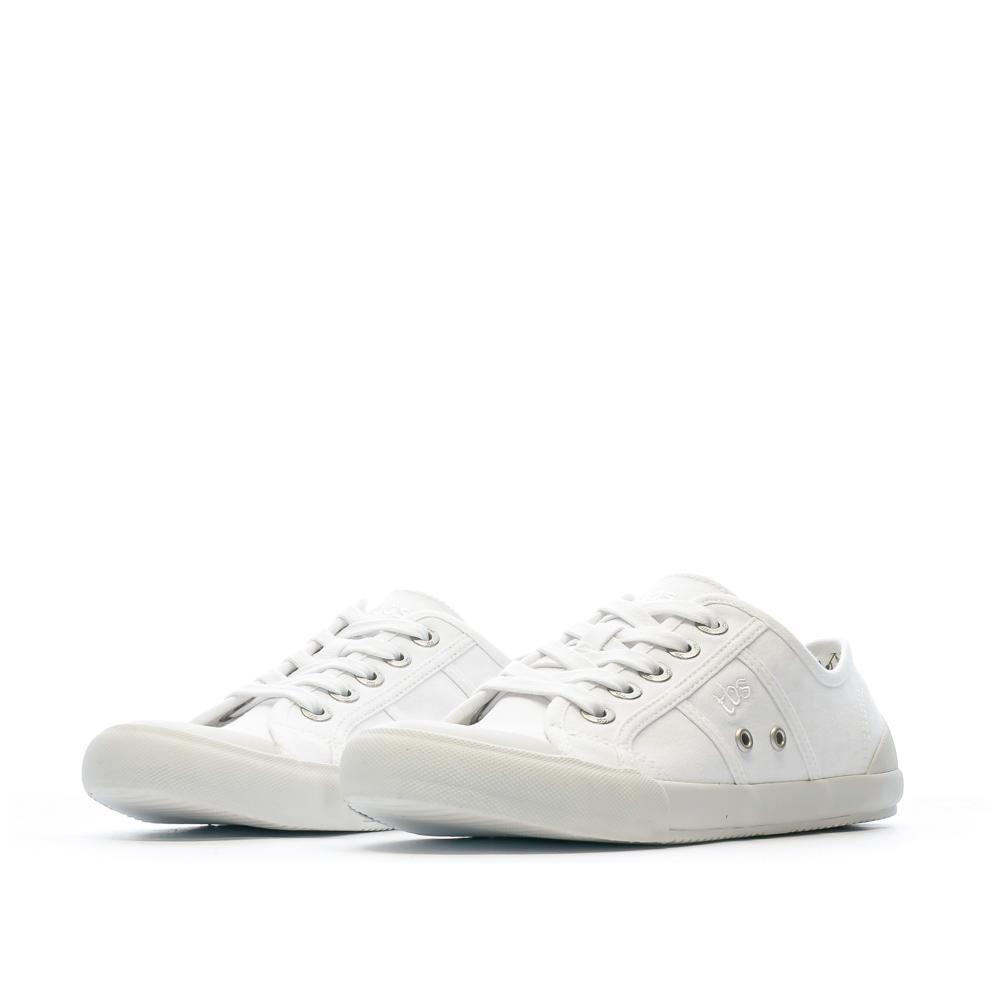 Tennis toile Femme - OPIACE Blanc/écru 6/7