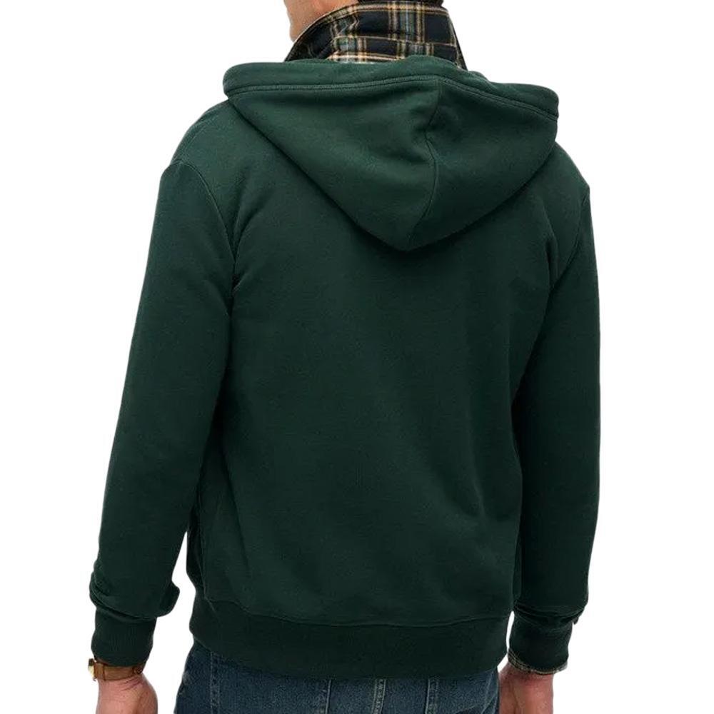 Felpa Uomo Superdry Essential con Zip Verde - Taglia S 2/5