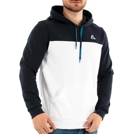 Sudadera Le Coq Sportif Heritage Blanca y Azul Marino para Hombre