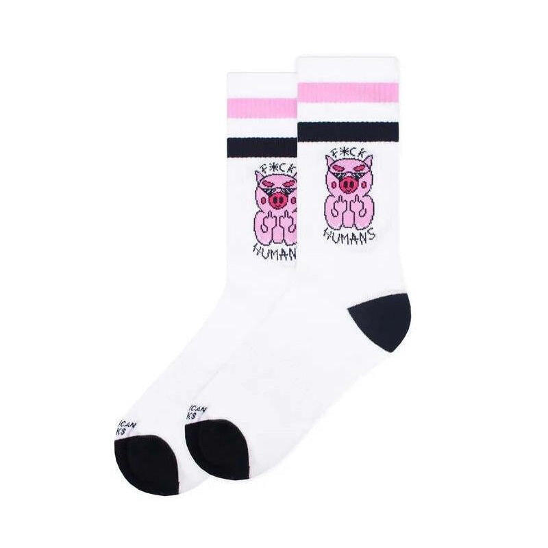 American Socks F**k Humans Multicolor Socks