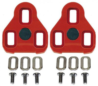 Exustar schoenplaatjes e-arc10 look keo+eps-r compatibel voor e-pr 100+200 rood