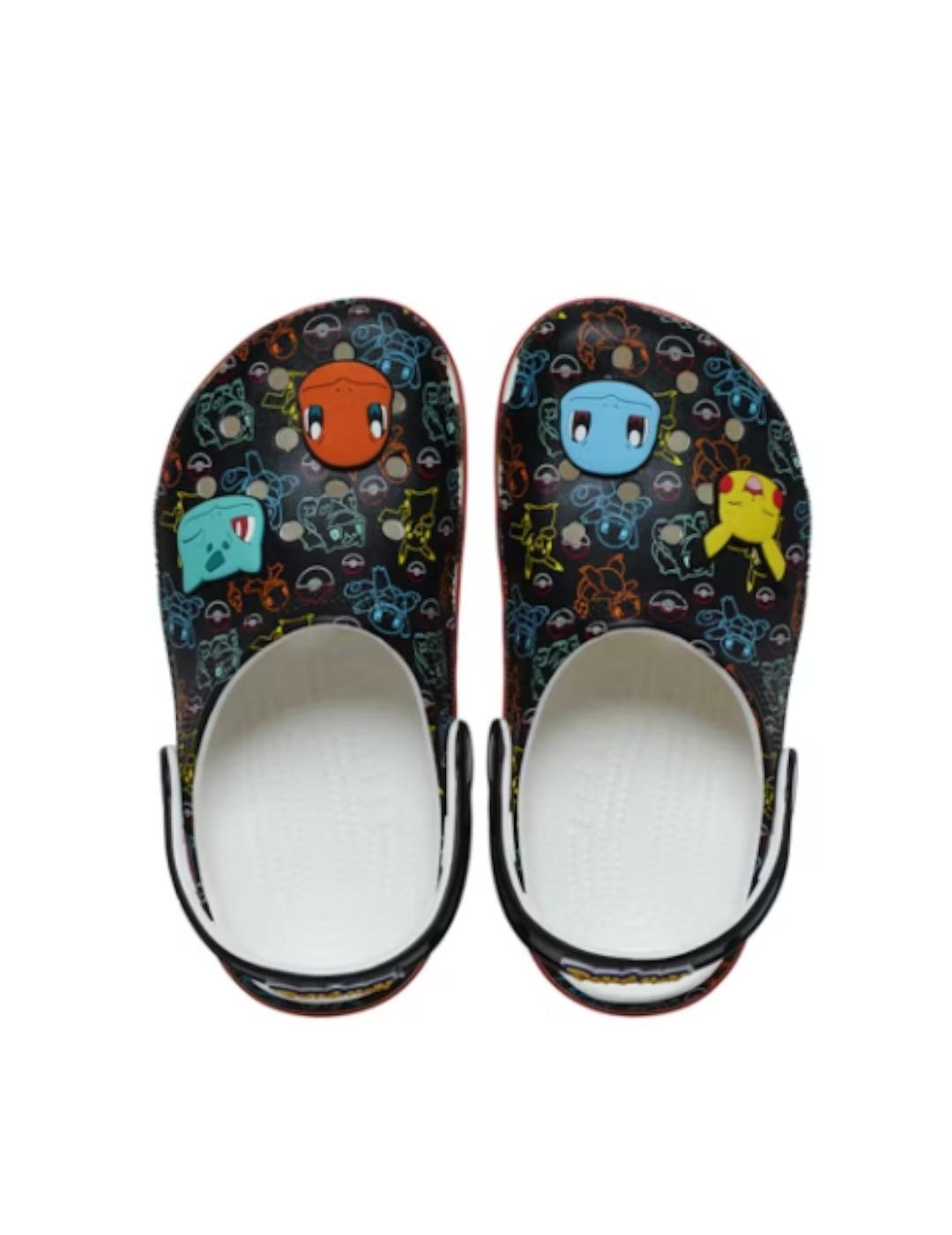 Sandales pour enfant Crocs Pokemon classique imprimé 90h multicolore 2/4