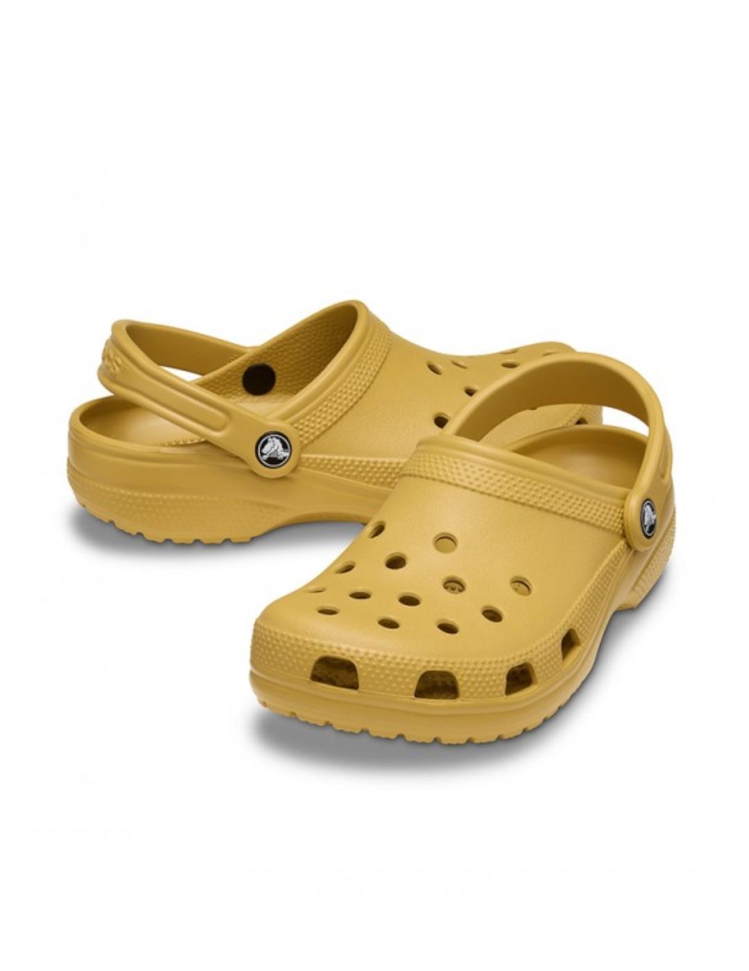Sandalias para Hombre Crocs Classic 76a  Amarillo 3/5