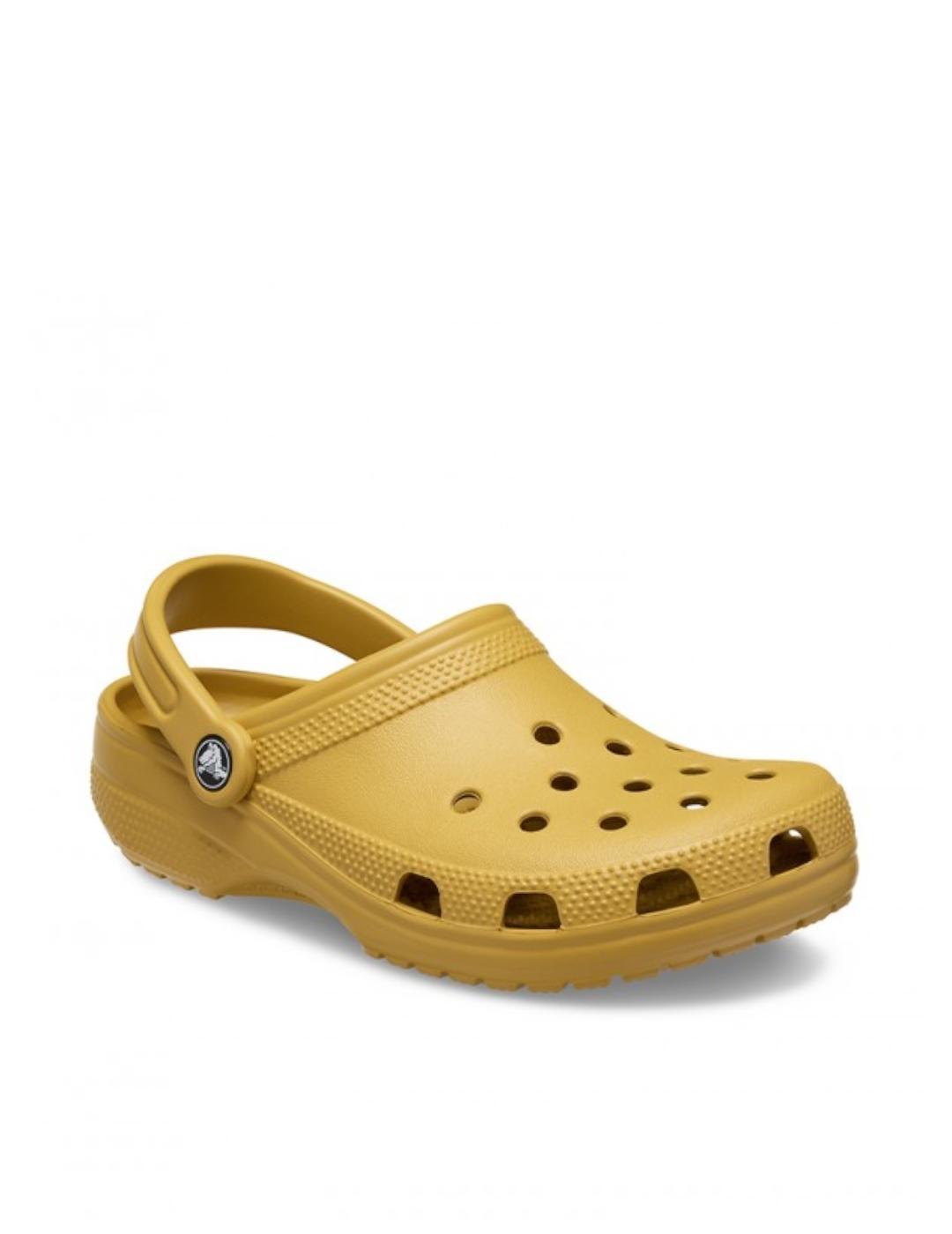 Sandalias para Hombre Crocs Classic 76a  Amarillo 4/5