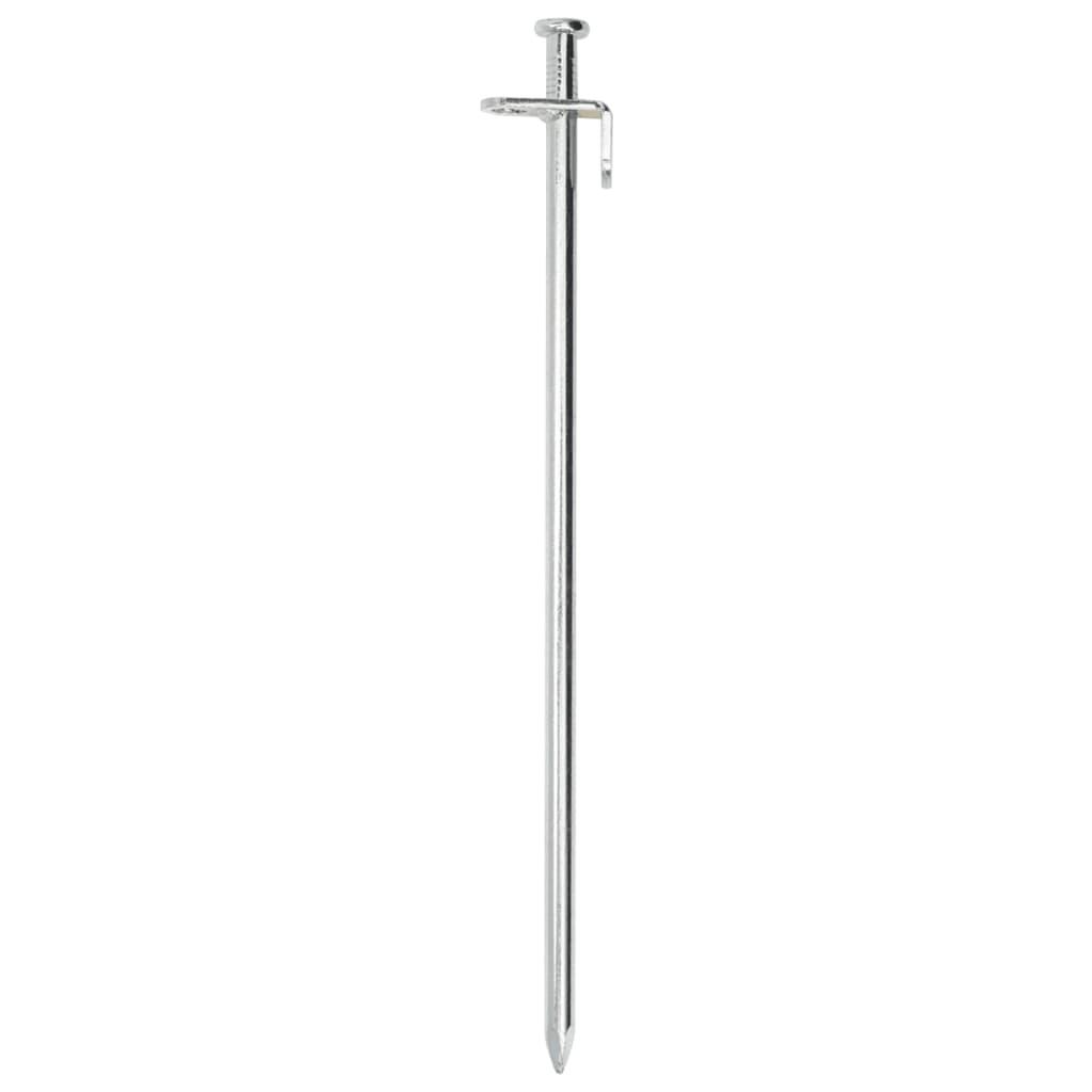 VidaXL clavijas para tienda 24 uds 8 mm 30 cm acero galvanizado 2/2