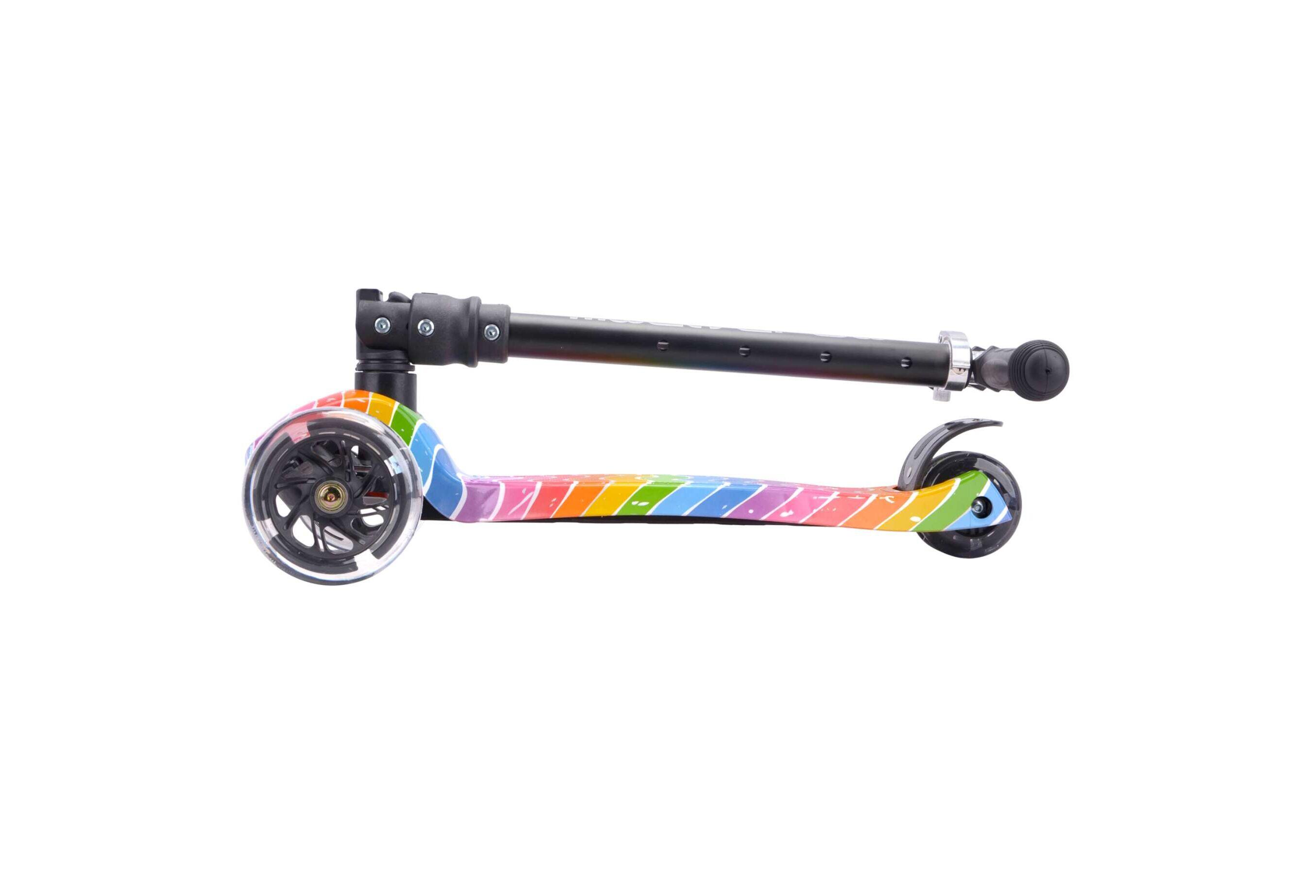 Kinderstep driewieler regenboog 3/5