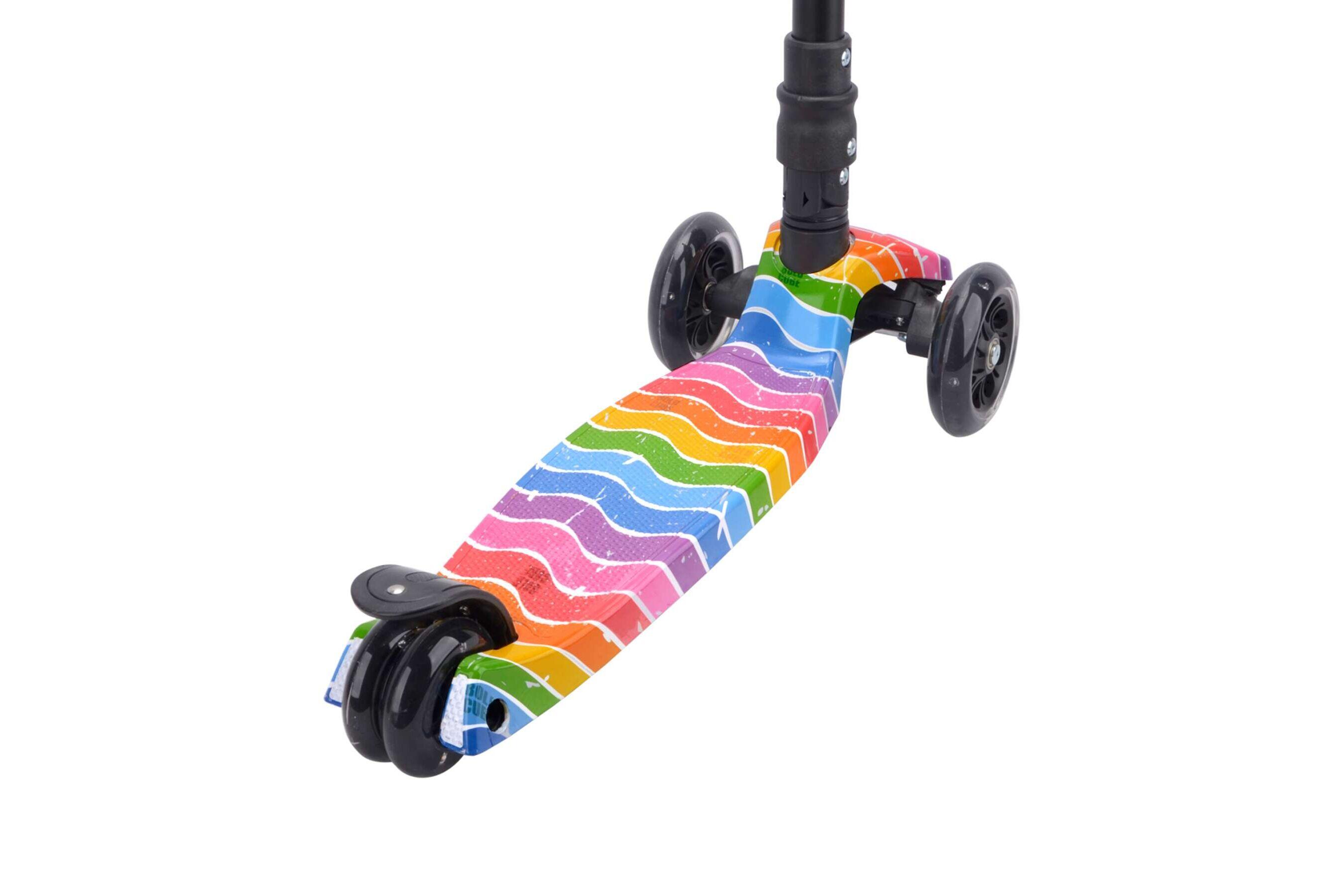 Kinderstep driewieler regenboog 2/5