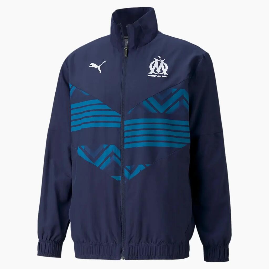 Mens Prematch Olympique De Marseille FC Track Jacket (Navy)