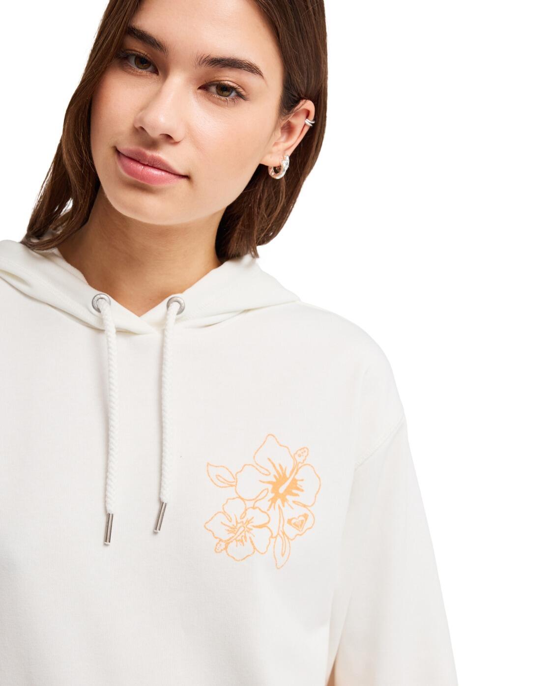 Sweat à capuche SURF STOKED TERRY VINT Blanc Femme 4/4