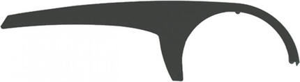 Horn protège-chaîne Catena compact jusqu'à 44 dents noir 3 plateaux 102292