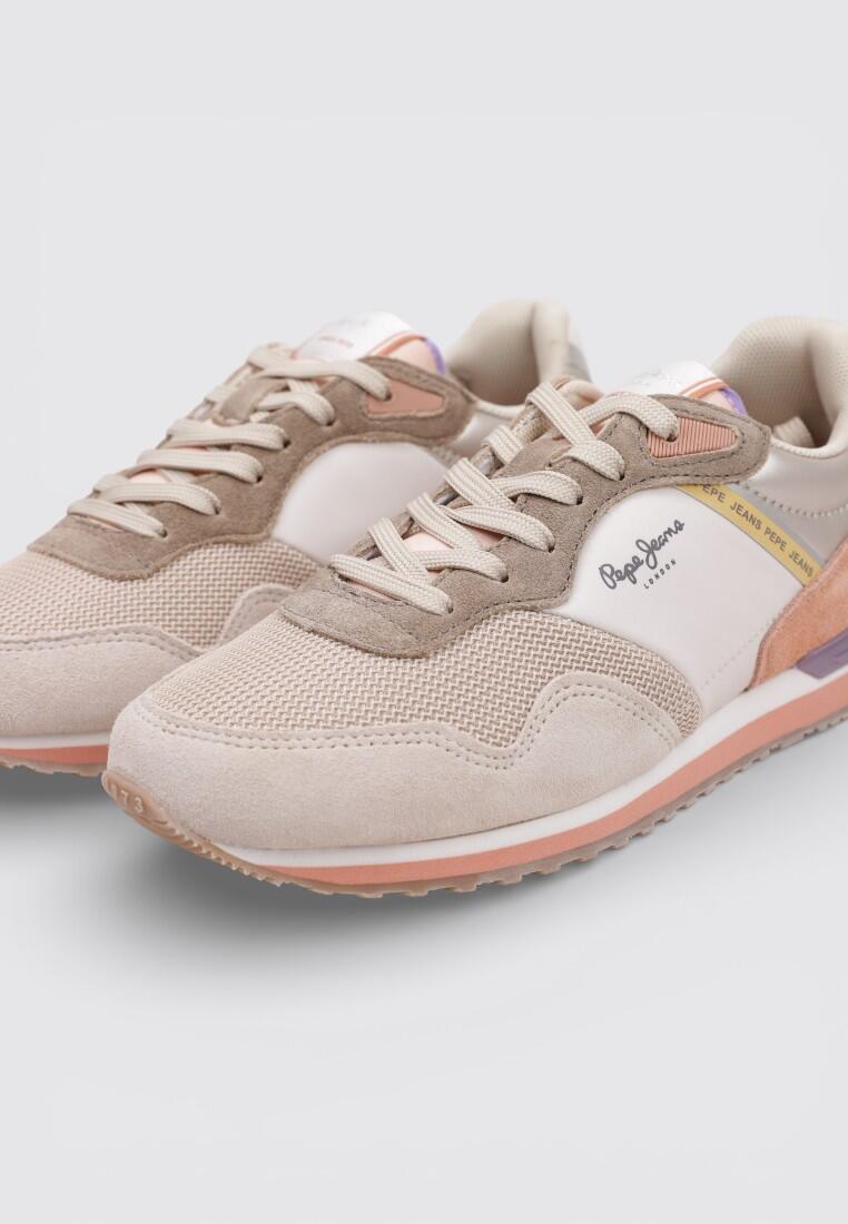 Zapatillas Deportivas Mujer Pepe Jeans LONDRES SAND W  Ros 3/4