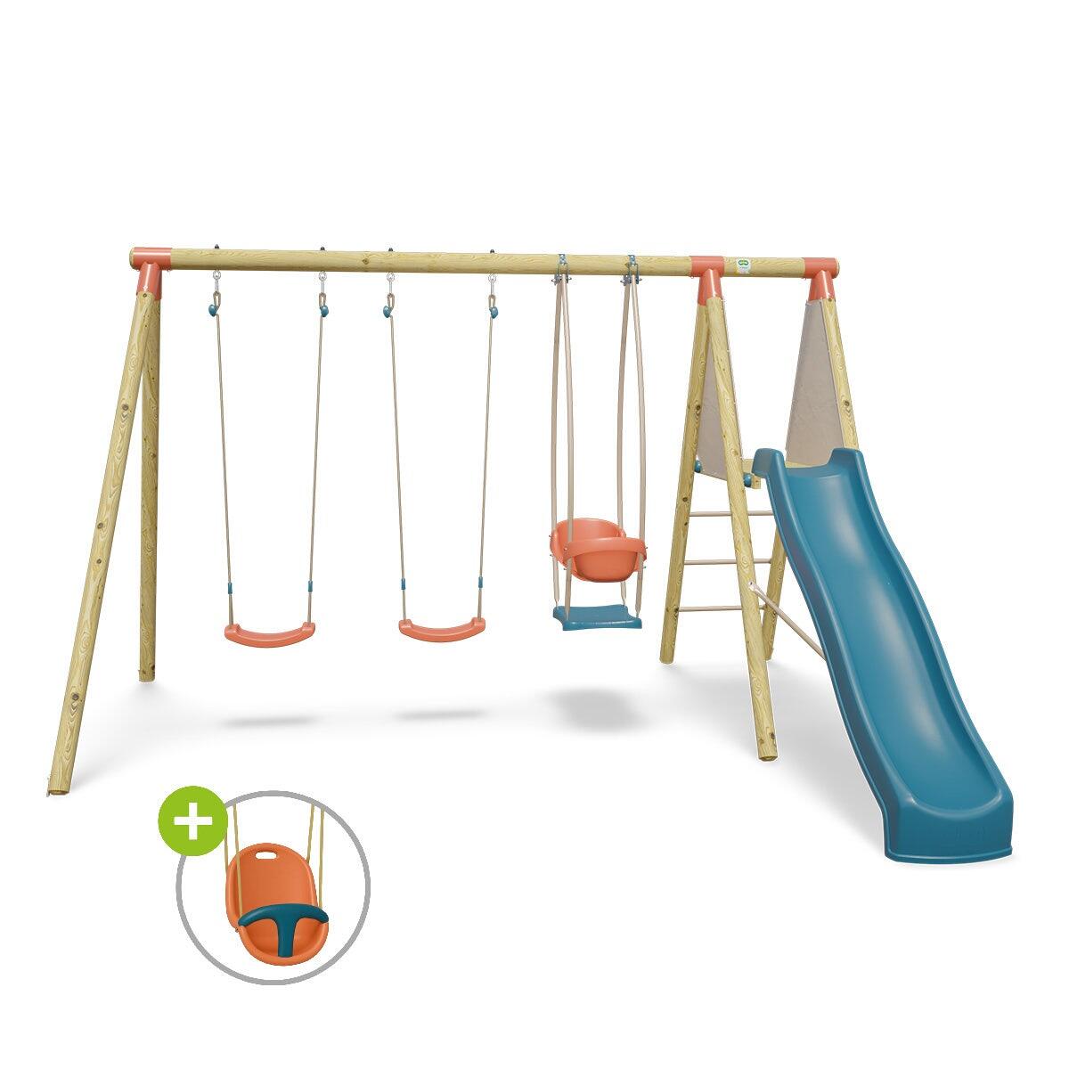 Station de jeux bois 2,30 m Topwood ZALMI 2 - 6 enfants 1/7