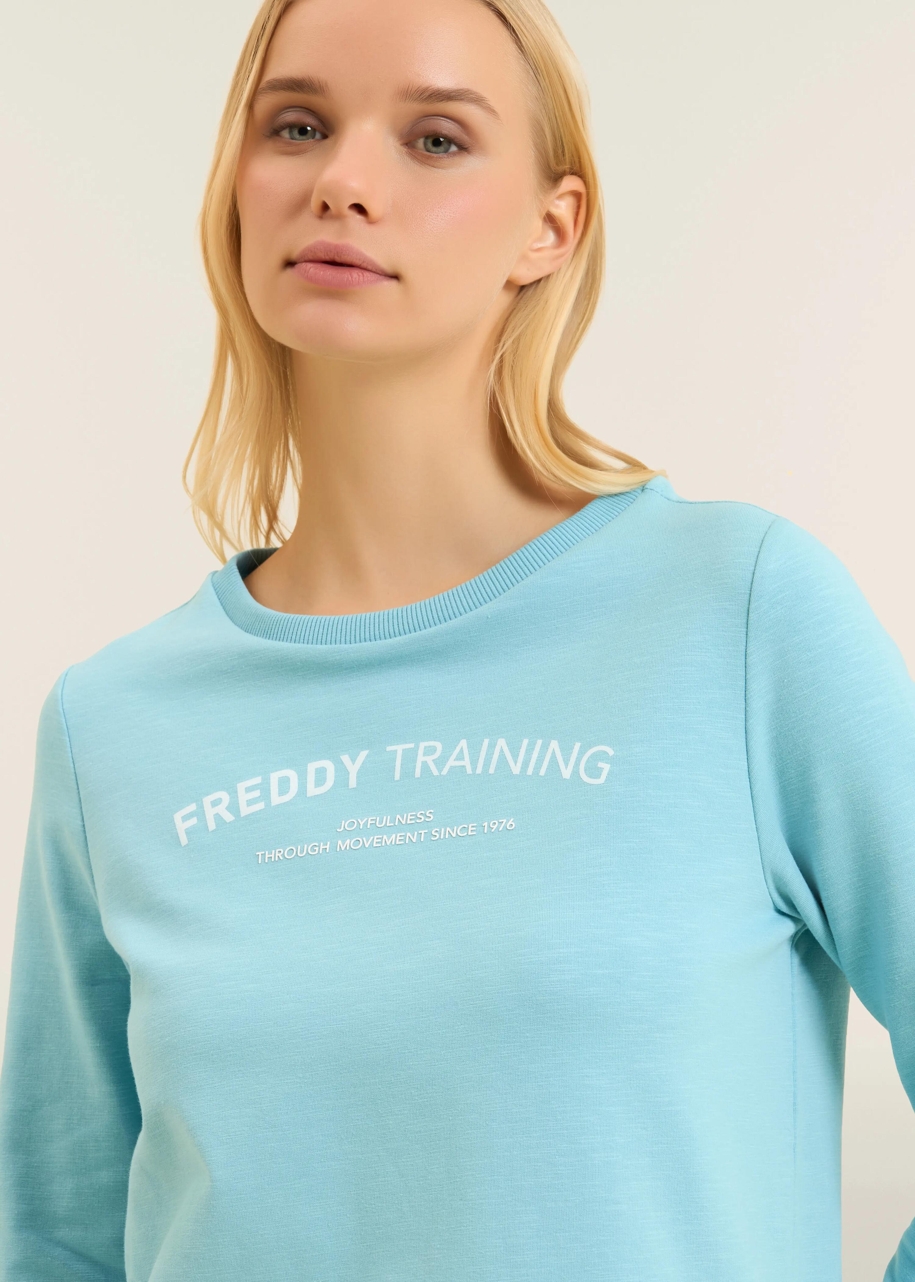 Sweat-shirt à col rond et devant croisé 4/7