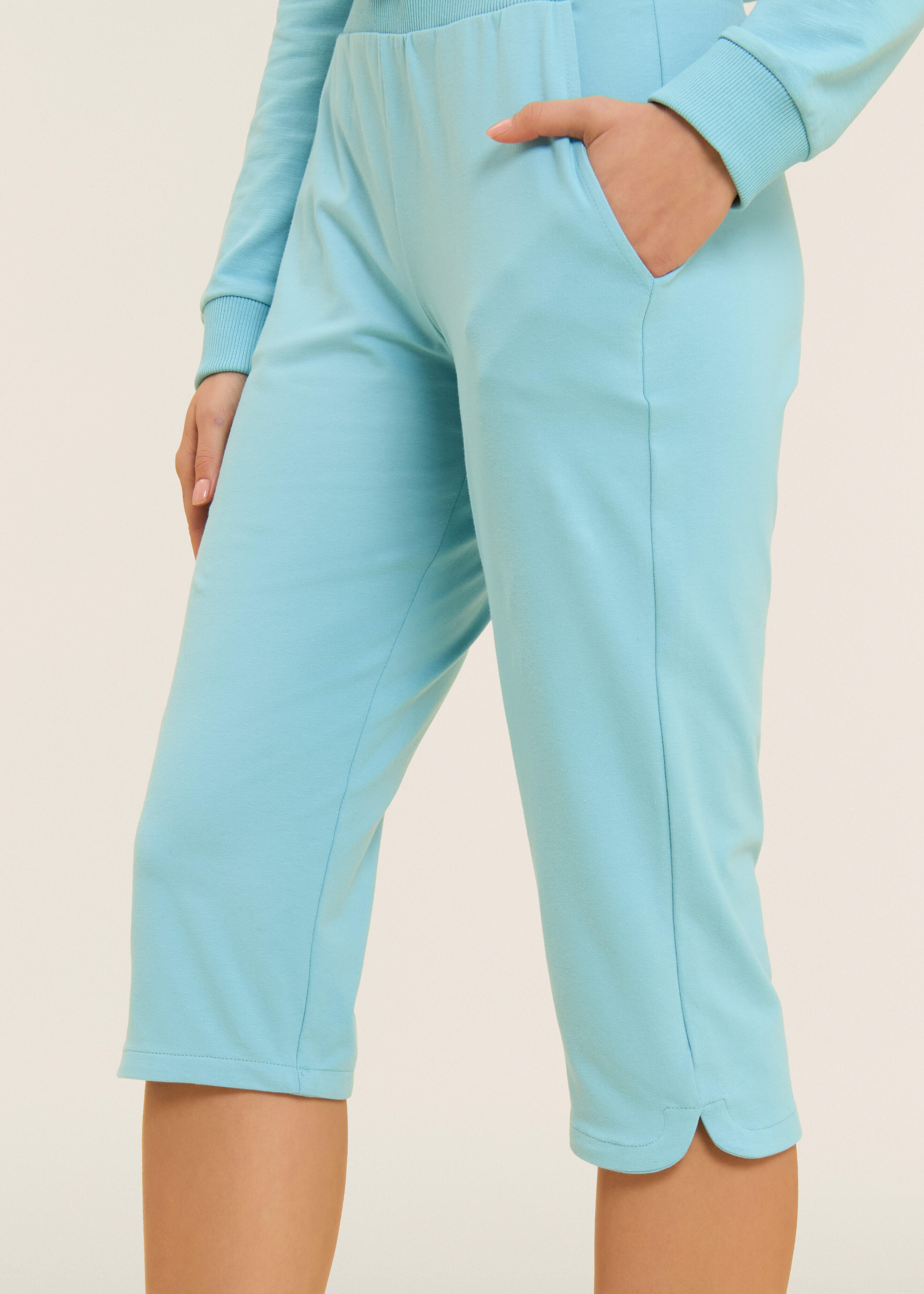 Pantaloni Corsaro con Fondo Stondato e Logo FREDDY 4/4