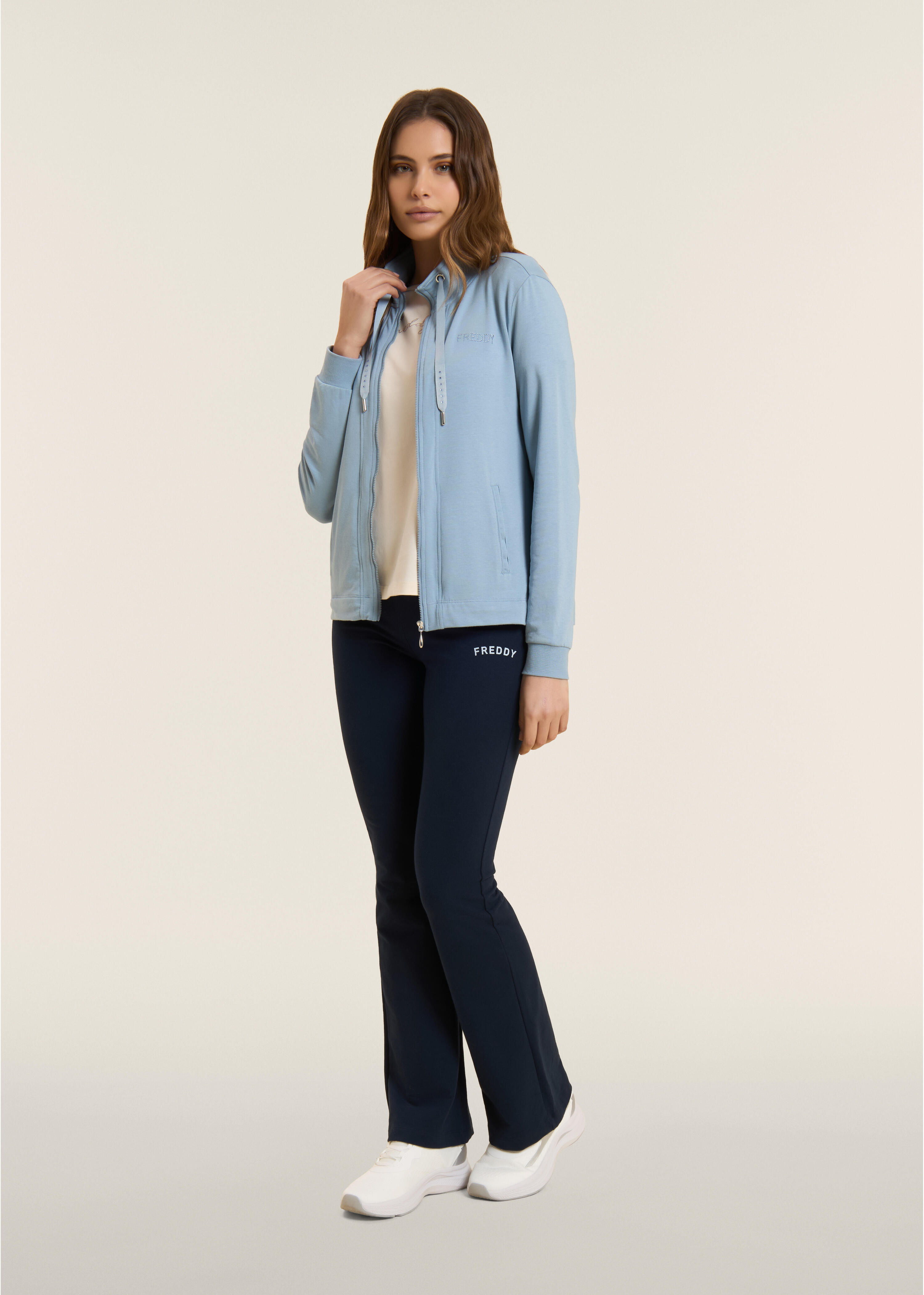 Pantaloni Slim a Zampa con Logo FREDDY 5/5