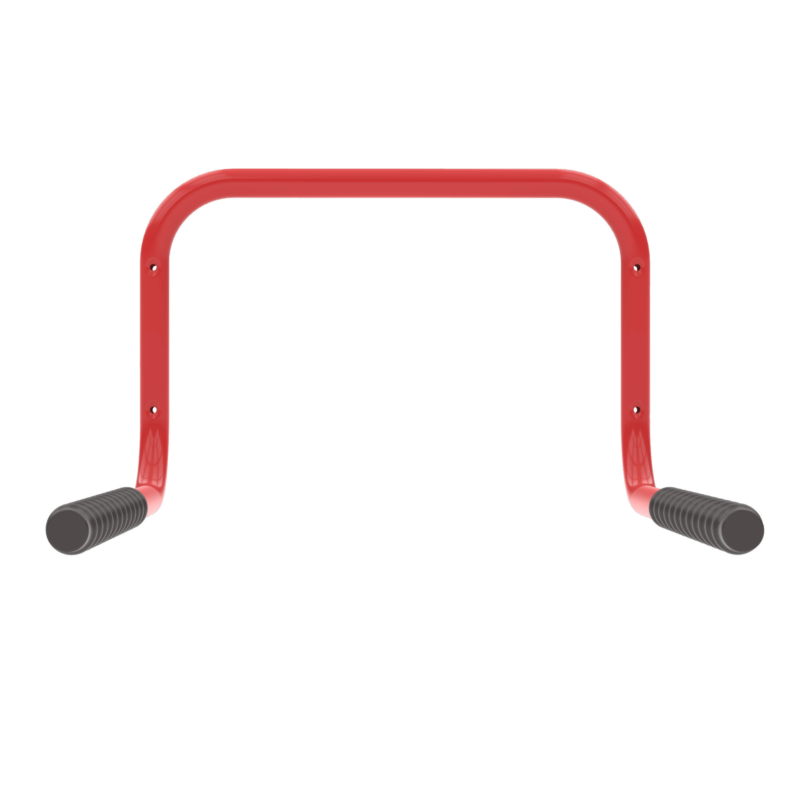 Soporte para Bicicleta Pared Fijo Fabricado en Acero Acabado en Rojo 3/5