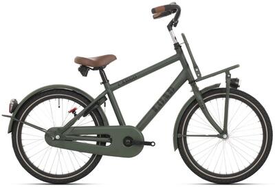 Bikefun 20'' jongensfiets, 33 cm, kaki green matt.