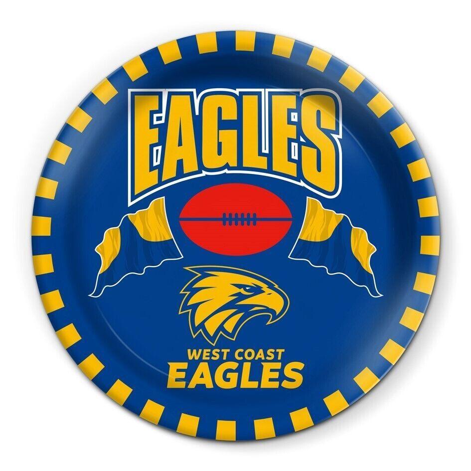 AFL Snack Plate - West Coast Eagles - 20cm diameter - Melamine - Single