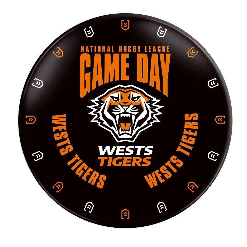 NRL Snack Plate - Wets Tigers - 20cm diameter - Melamine - Single