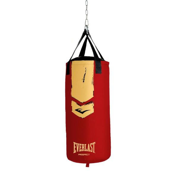 Saco de boxeo y guantes de boxeo - Kit de saco pesado Prospect 2 - Rojo/Dorado 4/4