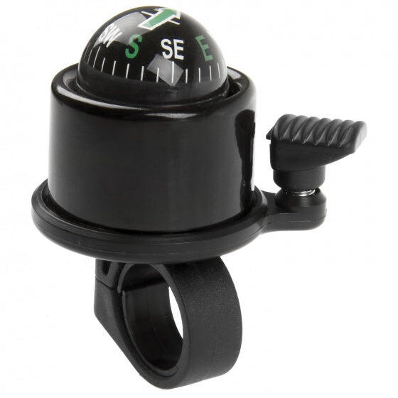 Dzwonek M-Wave aluminium z kompasem 34 mm