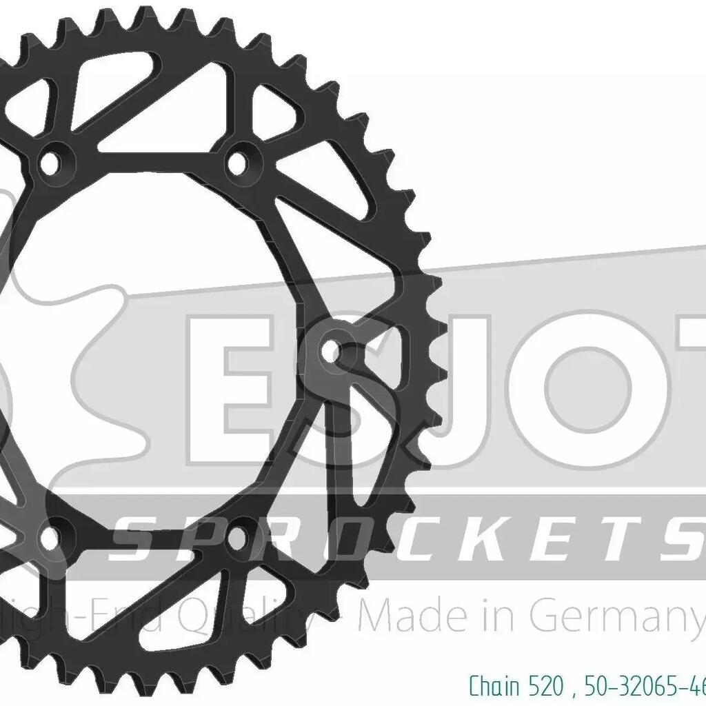 ESJOT Chain Wheel 520, 46 Teeth, Steel Superlight.